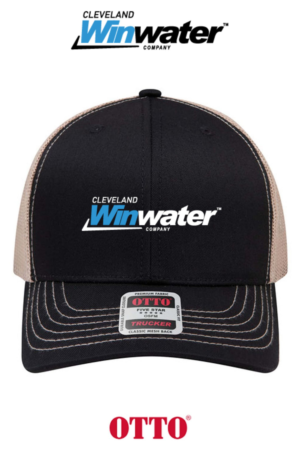 **BULK BUY SPECIAL** OTTO CAP® 6 Panel Mid Profile Mesh Back Trucker Hat - Winwater of Cleveland