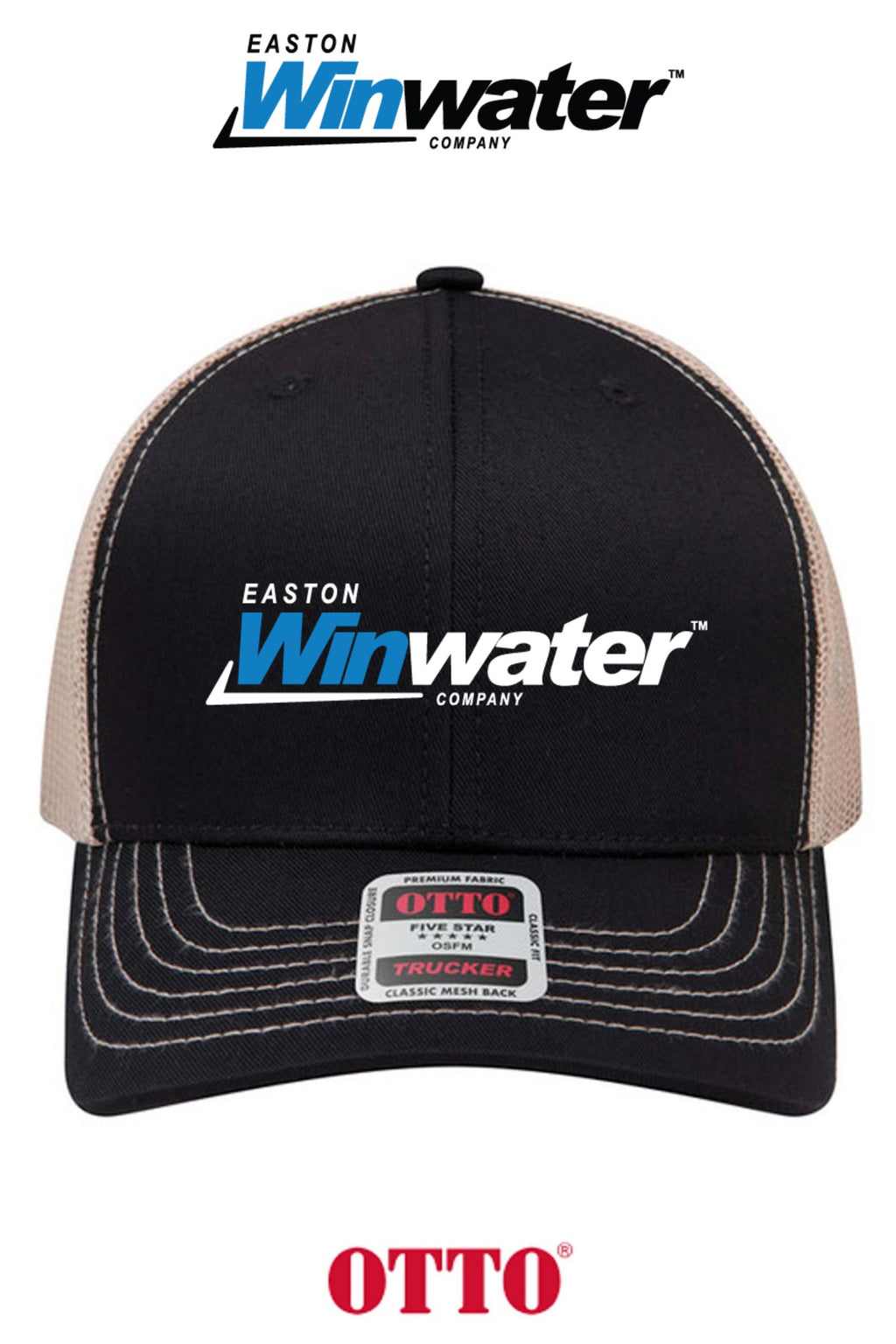 **BULK BUY SPECIAL** OTTO CAP® 6 Panel Mid Profile Mesh Back Trucker Hat - Easton Winwater