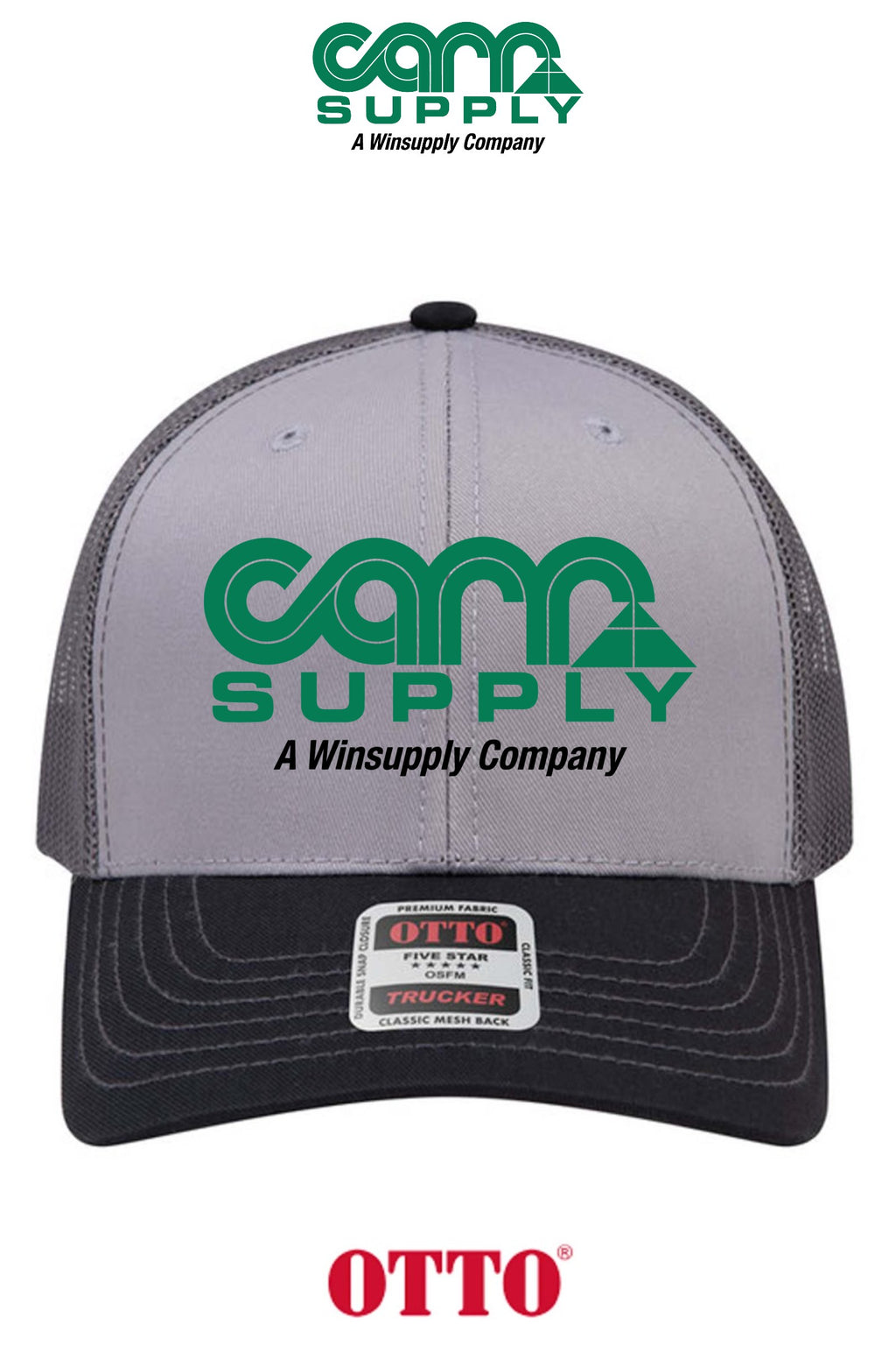 **BULK BUY SPECIAL** OTTO CAP® 6 Panel Mid Profile Mesh Back Trucker Hat - Carr Supply - Lancaster