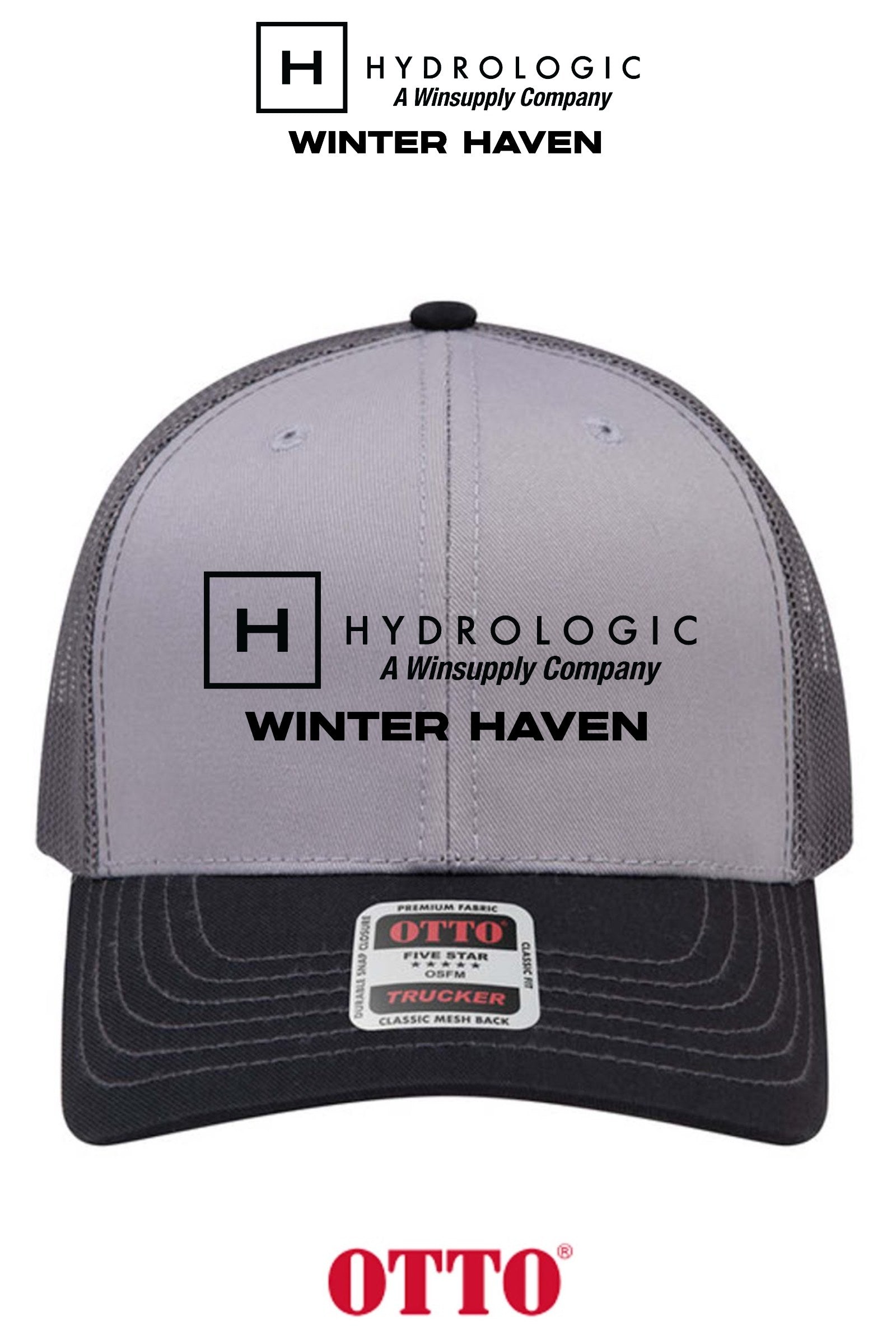 **BULK BUY SPECIAL** OTTO CAP® 6 Panel Mid Profile Mesh Back Trucker Hat - Winsupply of Winter Haven