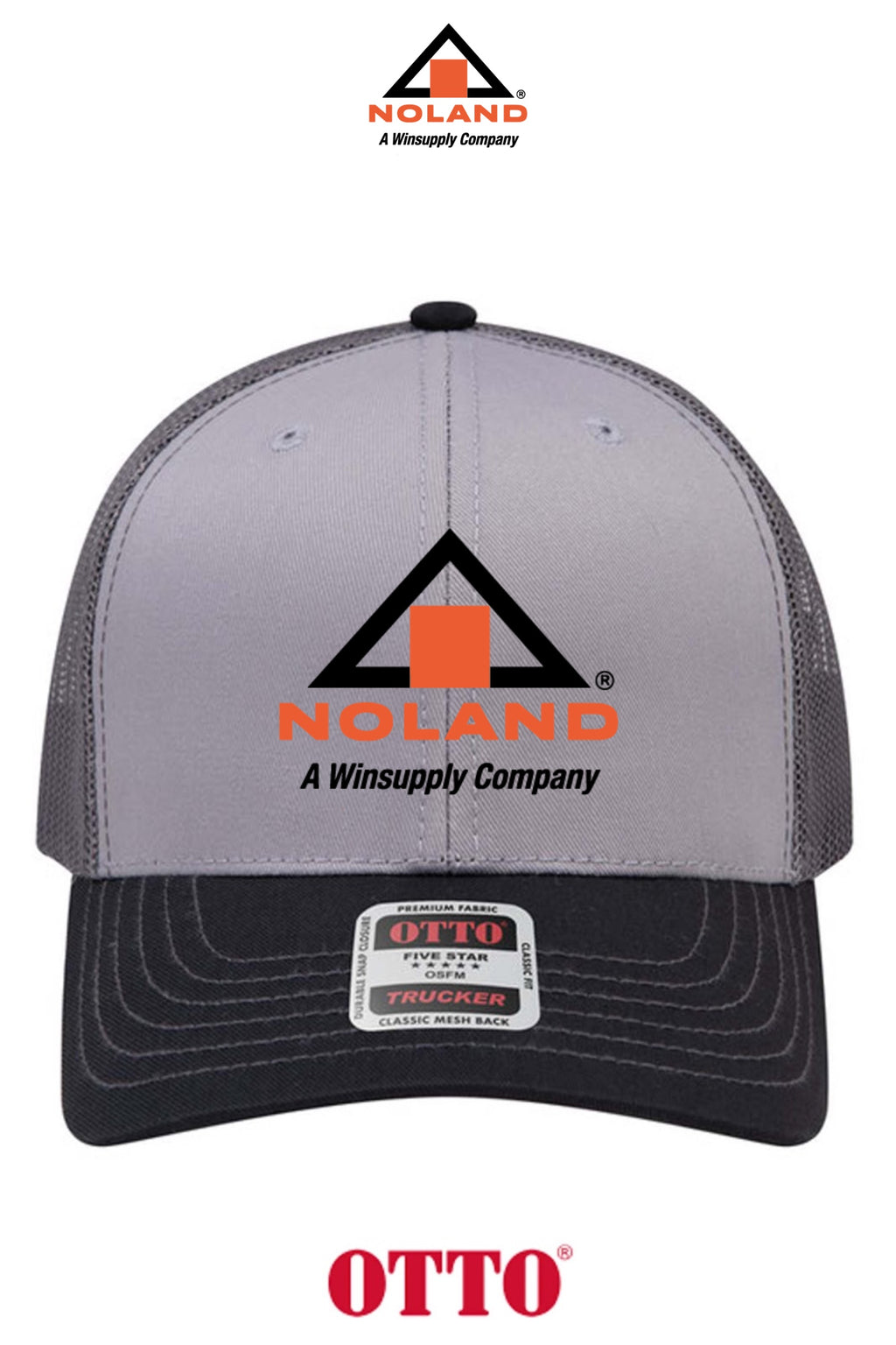 **BULK BUY SPECIAL** OTTO CAP® 6 Panel Mid Profile Mesh Back Trucker Hat - Noland of Augusta GA