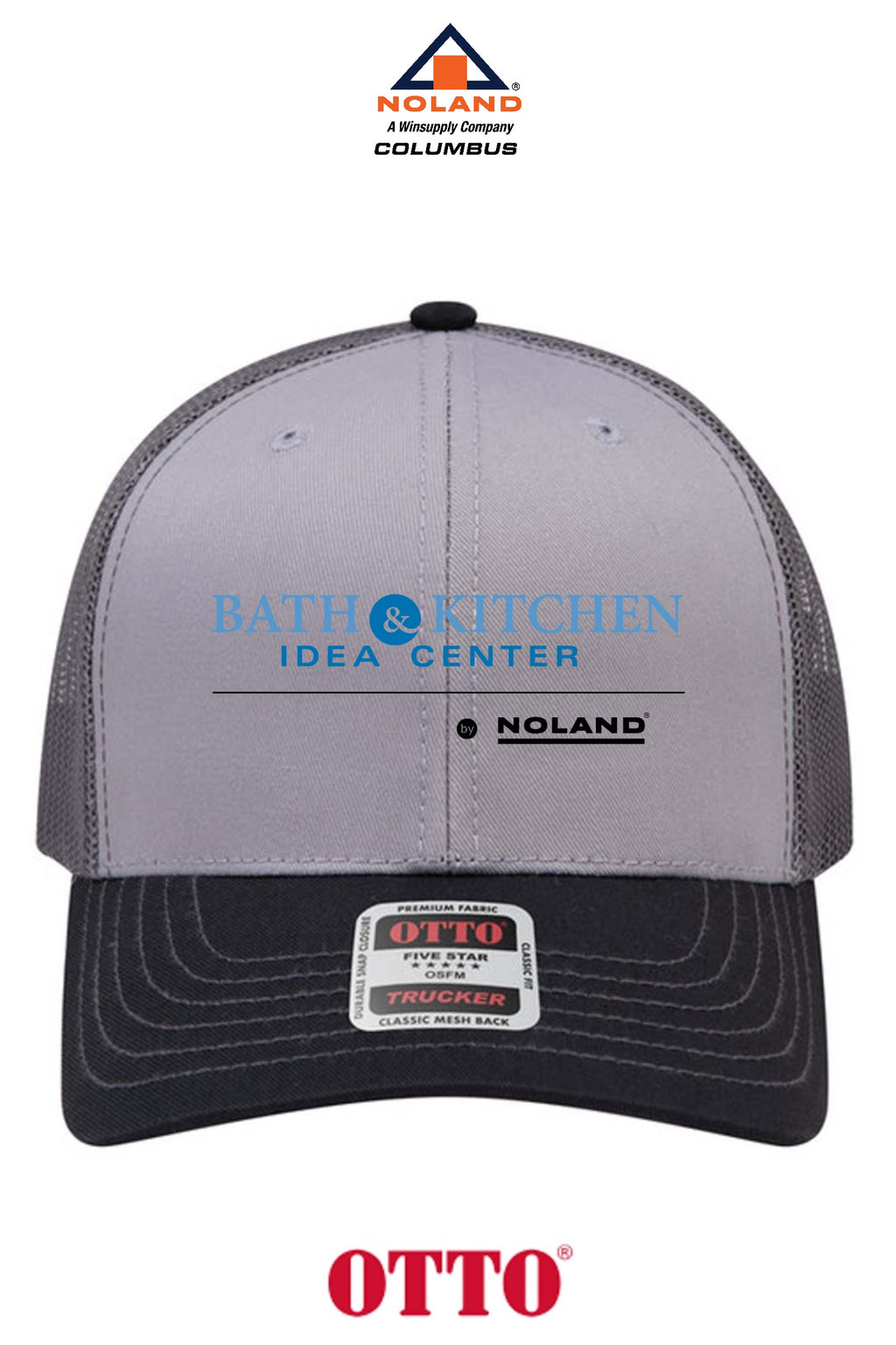 **BULK BUY SPECIAL** OTTO CAP® 6 Panel Mid Profile Mesh Back Trucker Hat - Columbus Noland