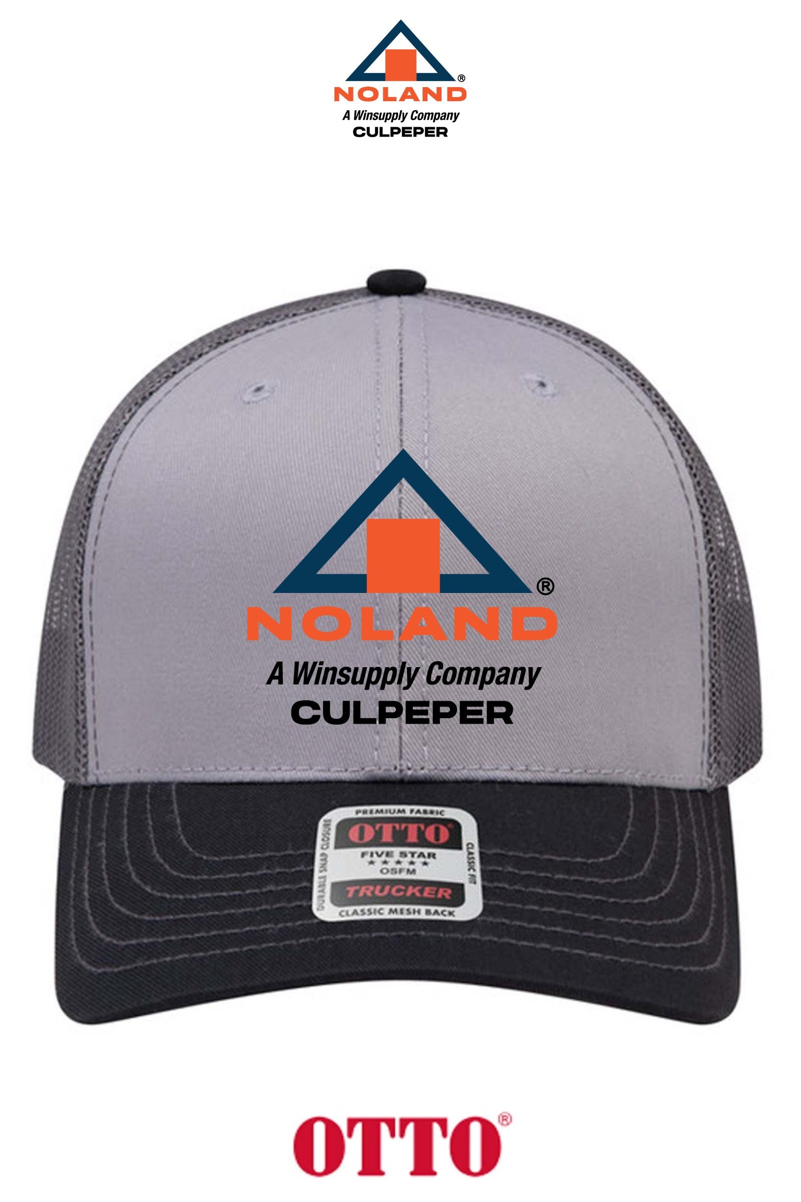 **BULK BUY SPECIAL** OTTO CAP® 6 Panel Mid Profile Mesh Back Trucker Hat - Culpeper Noland