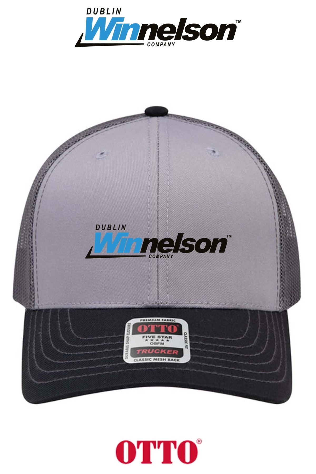 **BULK BUY SPECIAL** OTTO CAP® 6 Panel Mid Profile Mesh Back Trucker Hat - Dublin Winnelson
