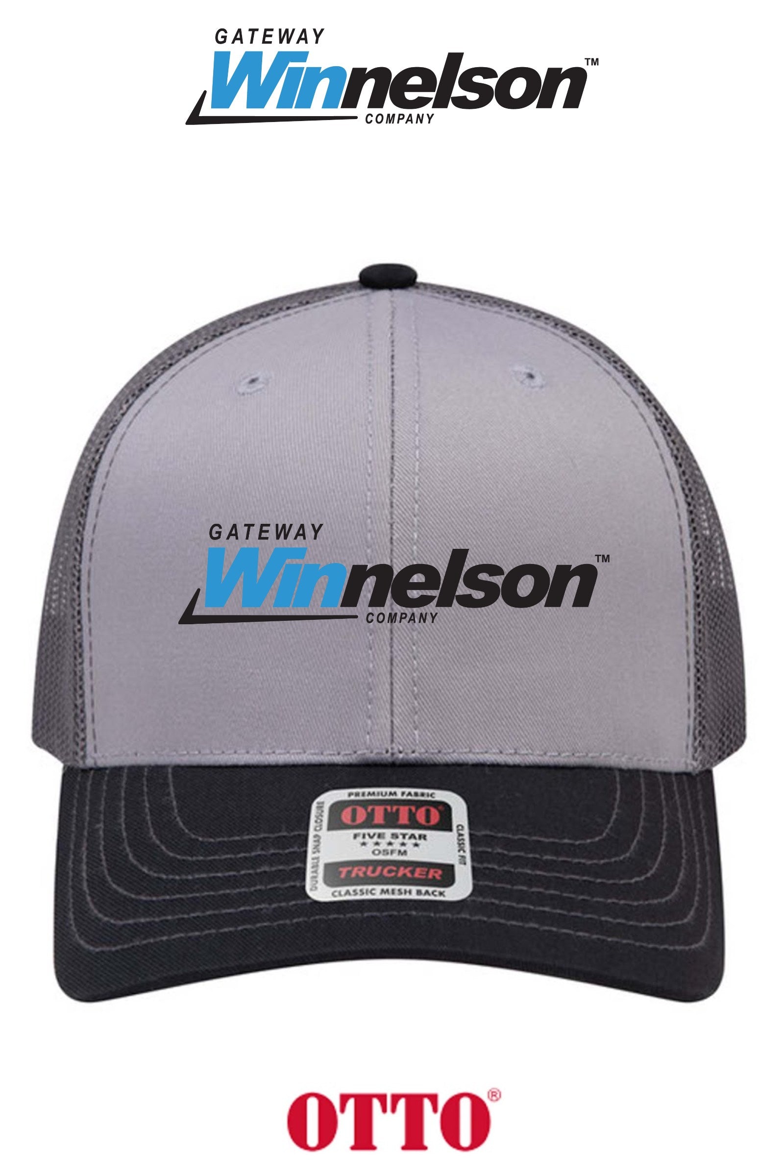 **BULK BUY SPECIAL** OTTO CAP® 6 Panel Mid Profile Mesh Back Trucker Hat - Gateway Winnelson