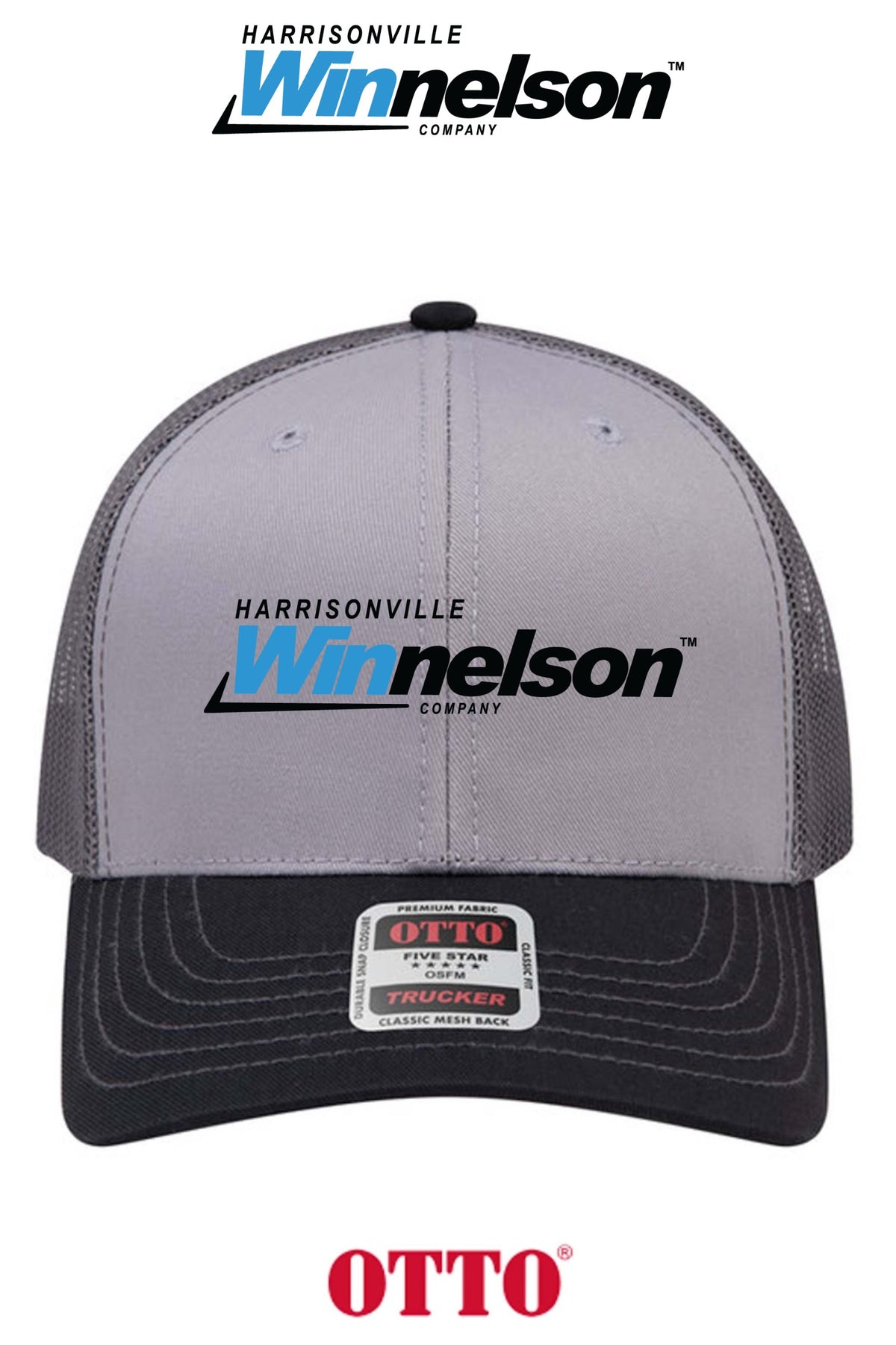 **BULK BUY SPECIAL** OTTO CAP® 6 Panel Mid Profile Mesh Back Trucker Hat - Harrisonville Winnelson