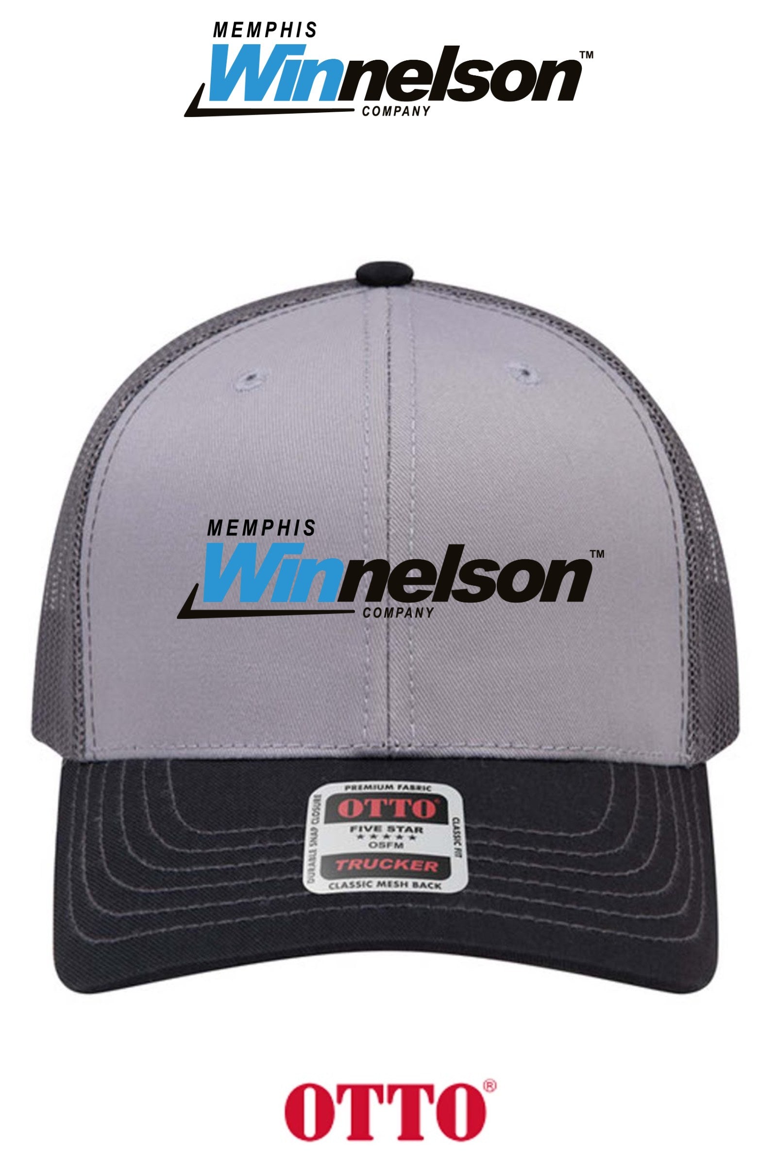 **BULK BUY SPECIAL** OTTO CAP® 6 Panel Mid Profile Mesh Back Trucker Hat - Memphis Winnelson