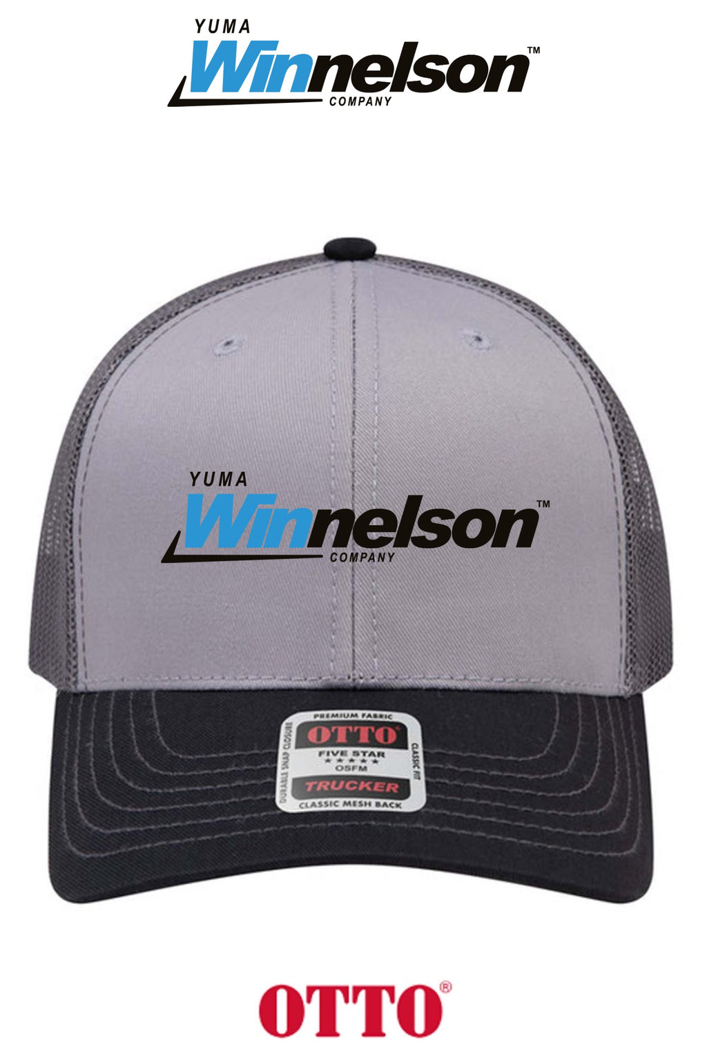 **BULK BUY SPECIAL** OTTO CAP® 6 Panel Mid Profile Mesh Back Trucker Hat - Yuma Winnelson