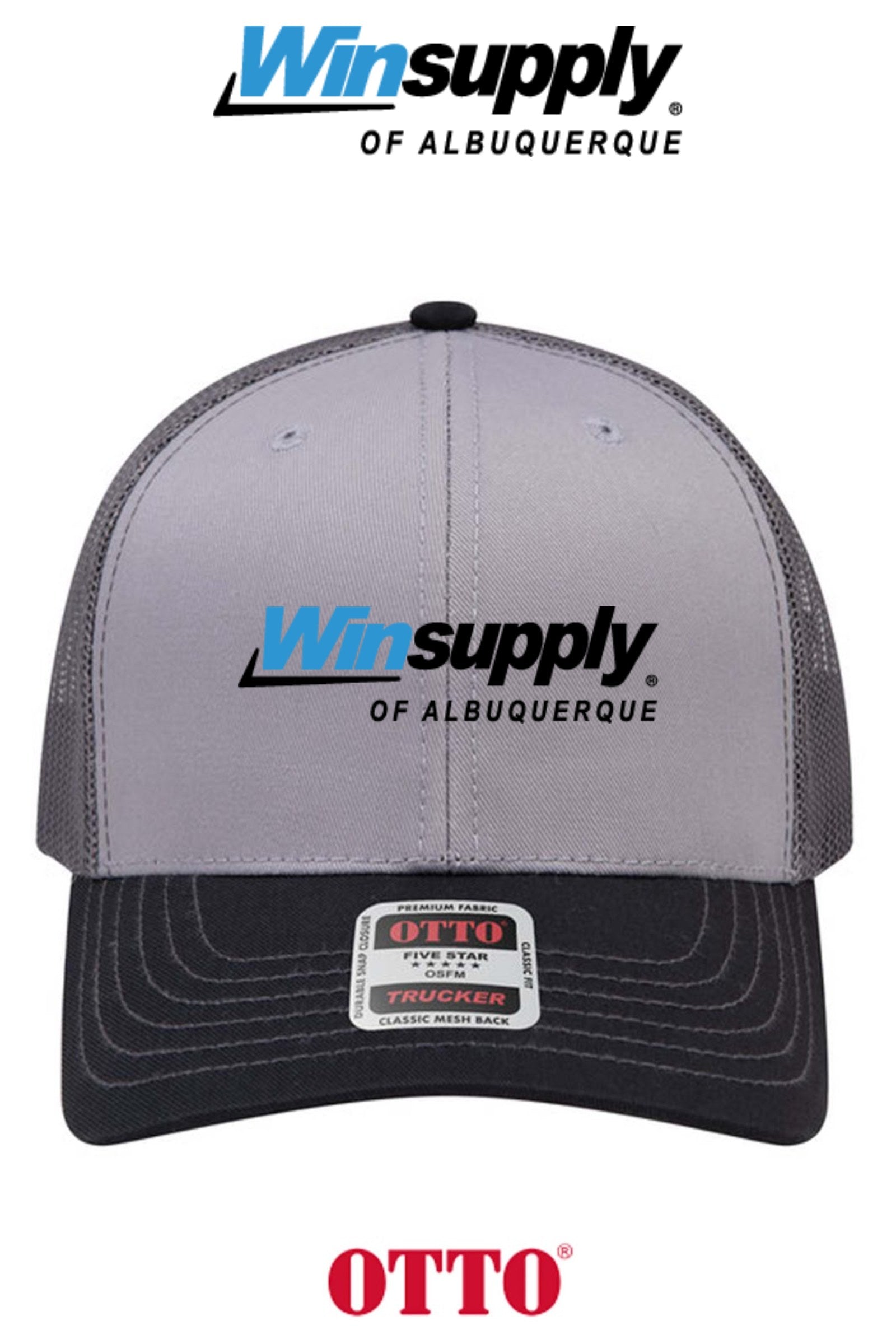**BULK BUY SPECIAL** OTTO CAP® 6 Panel Mid Profile Mesh Back Trucker Hat - Winsupply of Albuquerque