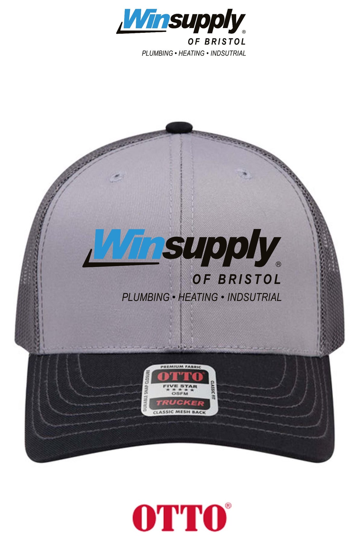 **BULK BUY SPECIAL** OTTO CAP® 6 Panel Mid Profile Mesh Back Trucker Hat - Winsupply of Bristol