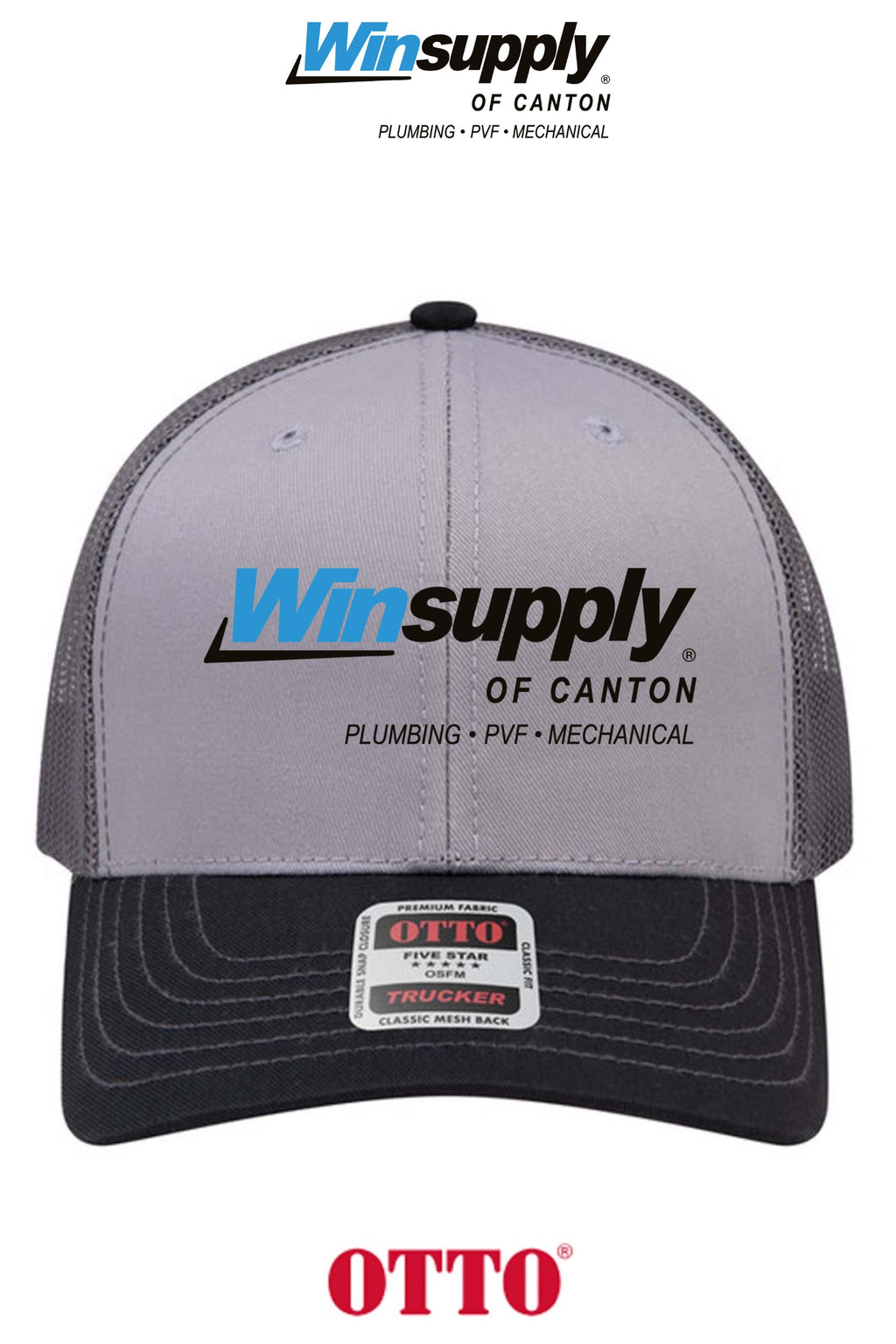 **BULK BUY SPECIAL** OTTO CAP® 6 Panel Mid Profile Mesh Back Trucker Hat - Winsupply of Canton
