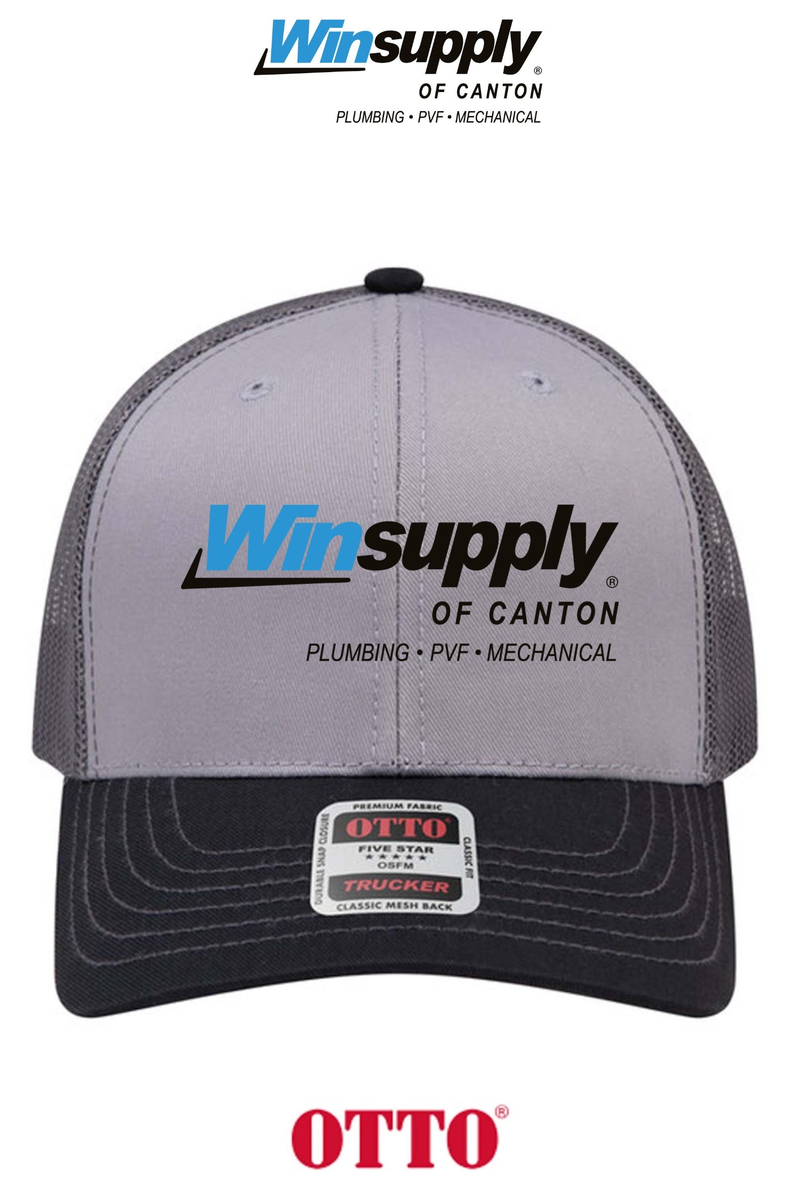 **BULK BUY SPECIAL** OTTO CAP® 6 Panel Mid Profile Mesh Back Trucker Hat - Winsupply of Canton