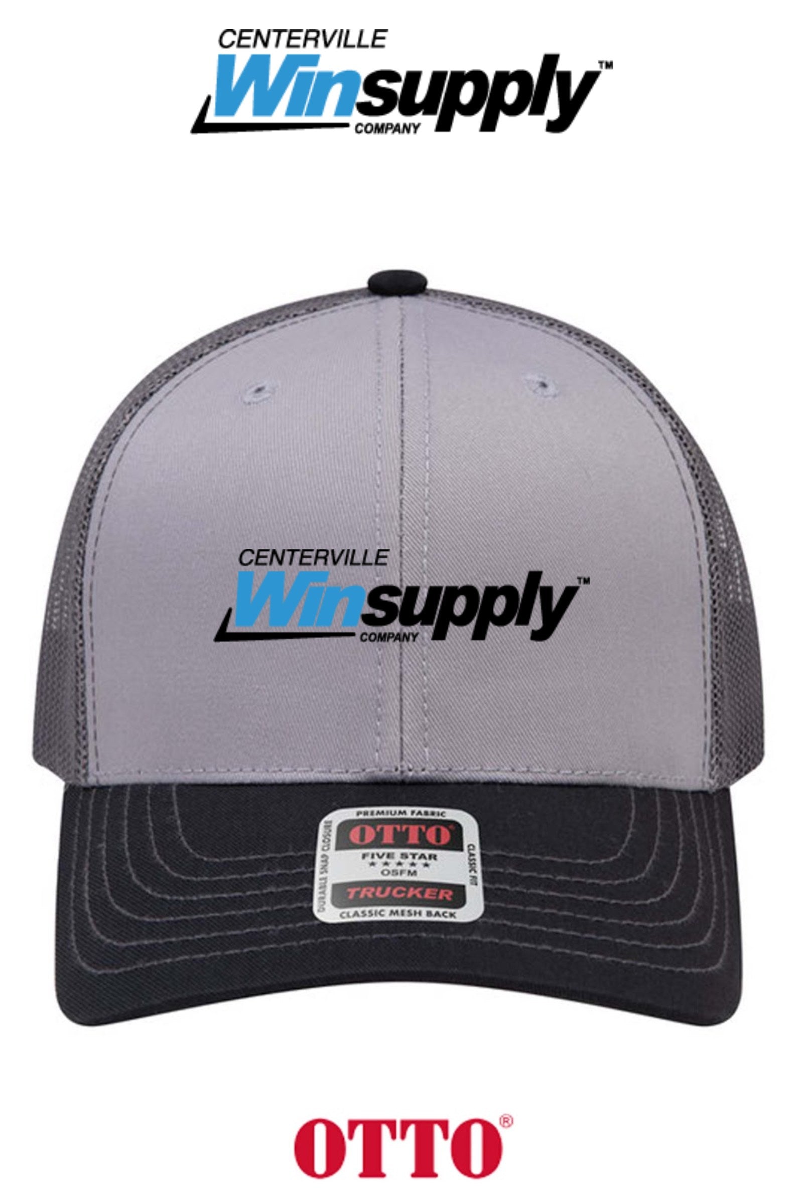 **BULK BUY SPECIAL** OTTO CAP® 6 Panel Mid Profile Mesh Back Trucker Hat - Winsupply of Centerville OH