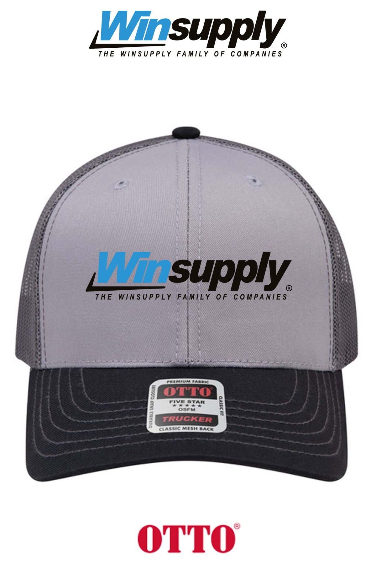 **BULK BUY SPECIAL** OTTO CAP® 6 Panel Mid Profile Mesh Back Trucker Hat - Winsupply of Coraopolis