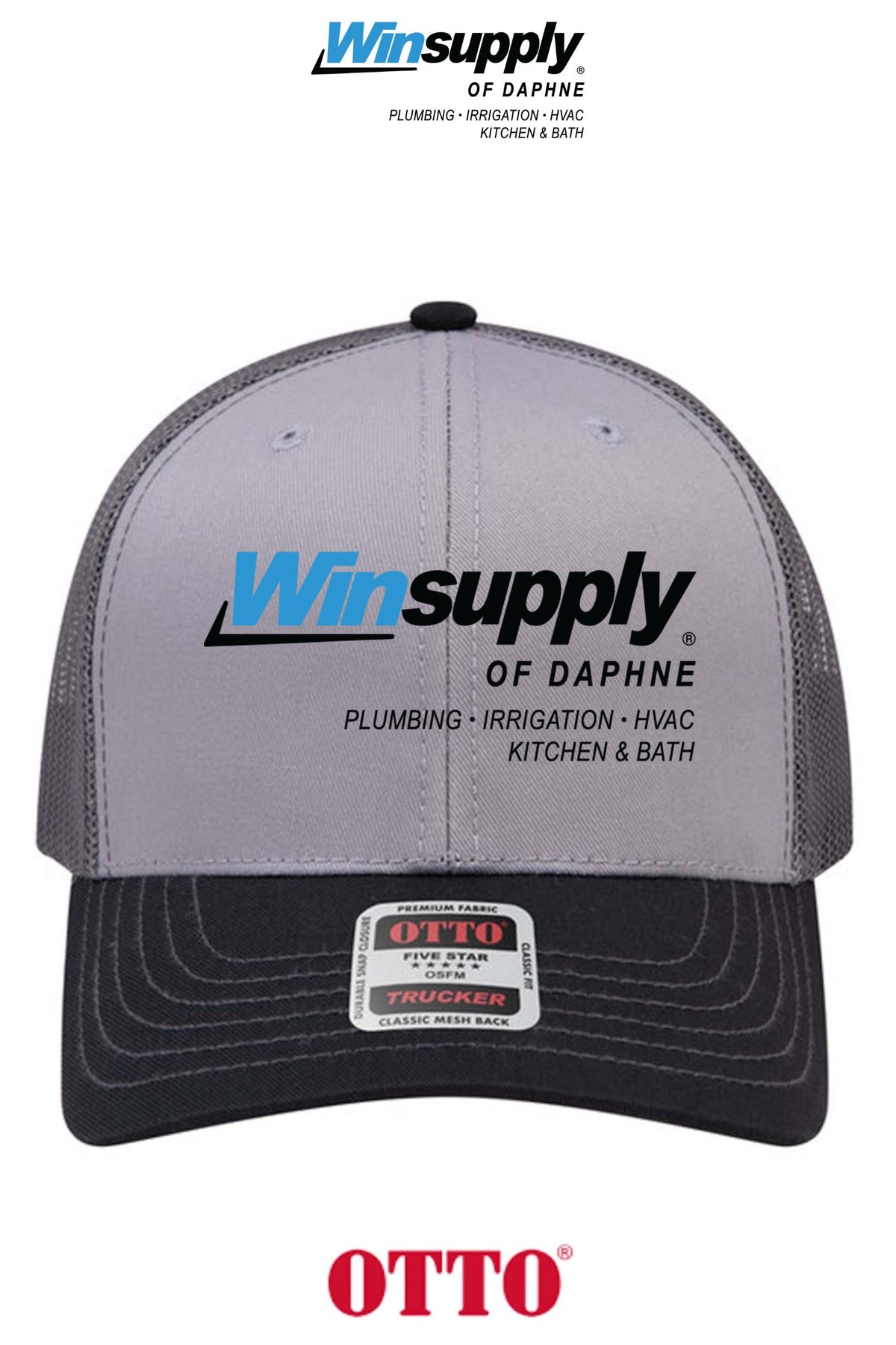 **BULK BUY SPECIAL** OTTO CAP® 6 Panel Mid Profile Mesh Back Trucker Hat - Winsupply of Daphne
