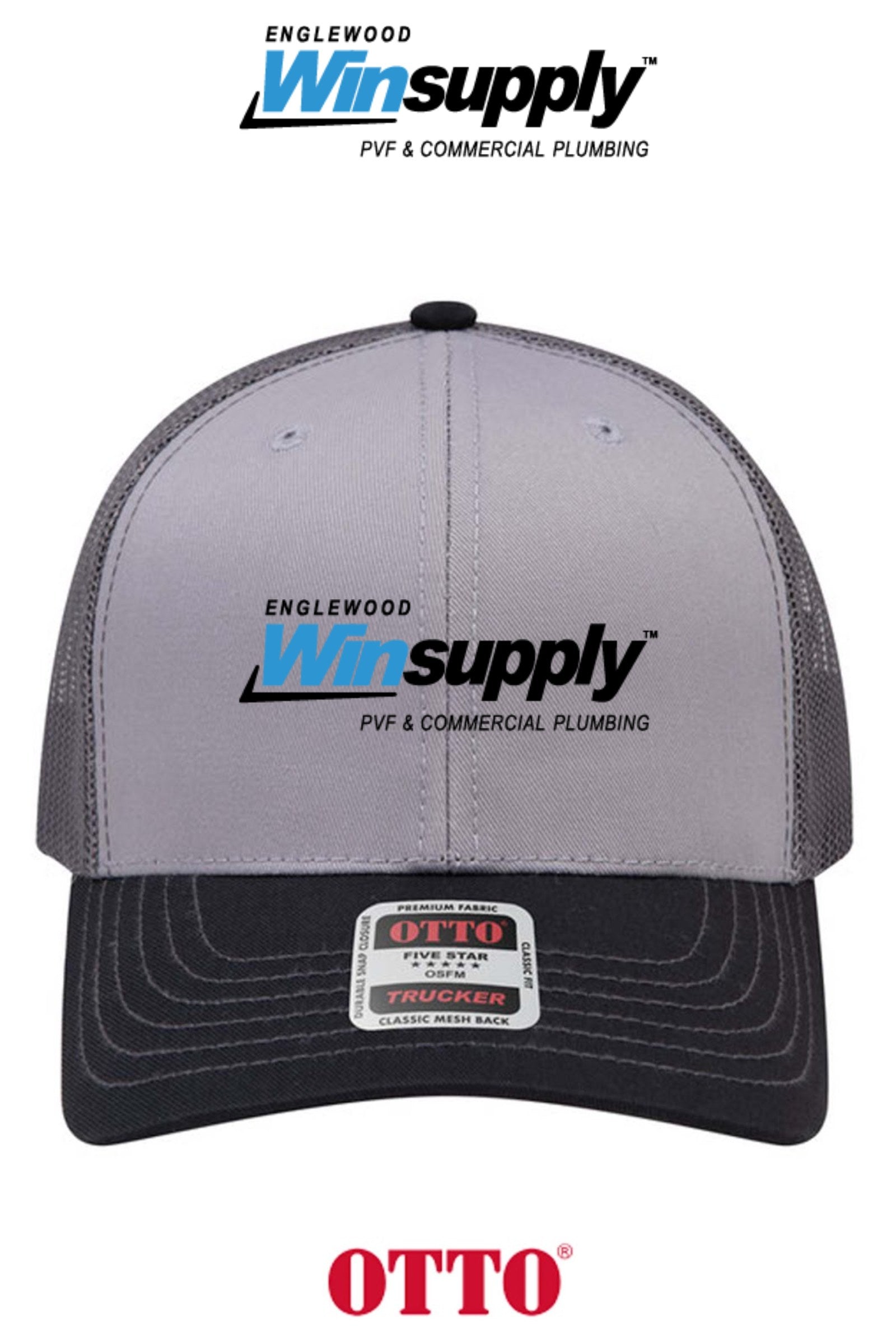 **BULK BUY SPECIAL** OTTO CAP® 6 Panel Mid Profile Mesh Back Trucker Hat - Winsupply of Englewood CO