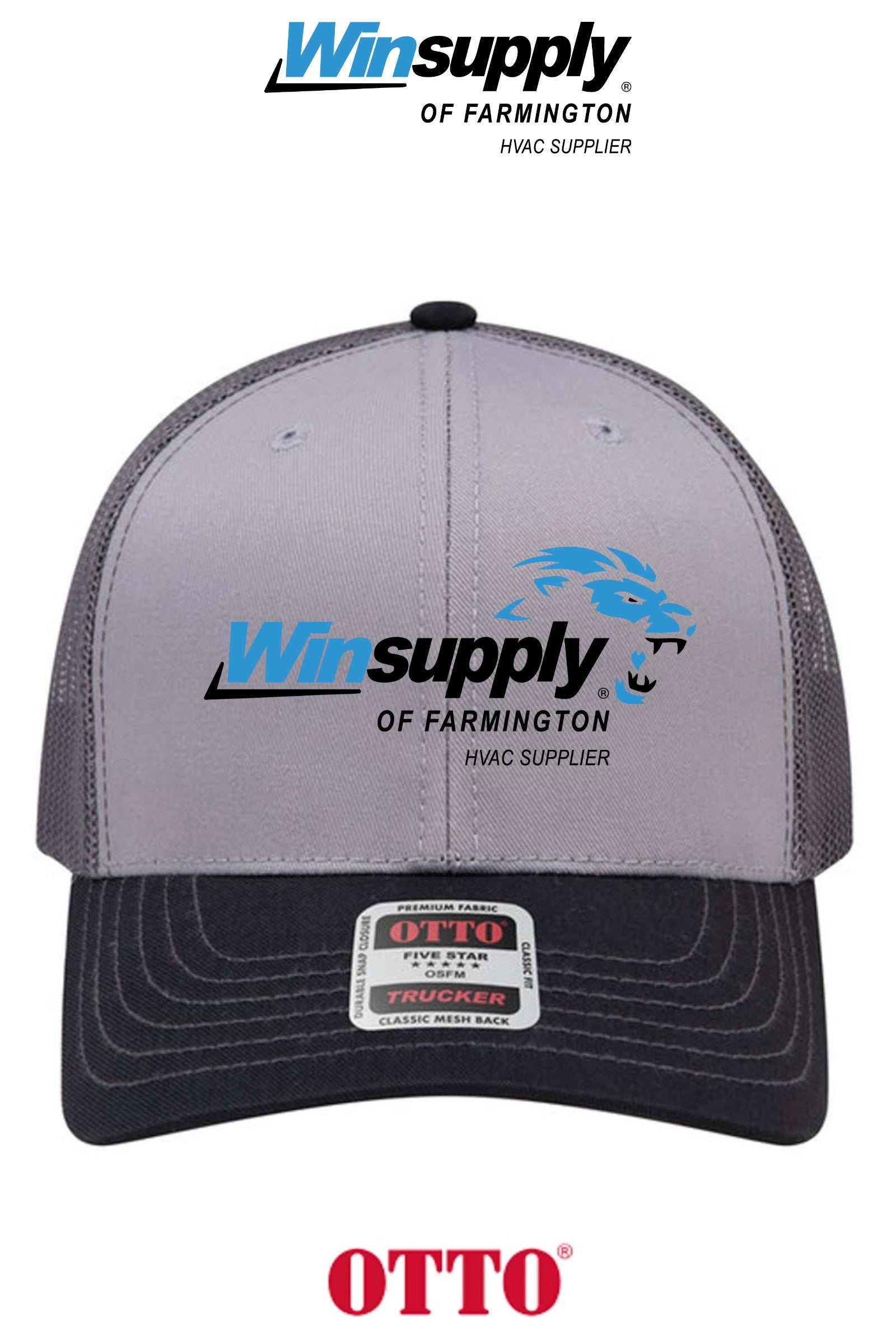 **BULK BUY SPECIAL** OTTO CAP® 6 Panel Mid Profile Mesh Back Trucker Hat - Winsupply of Farmington