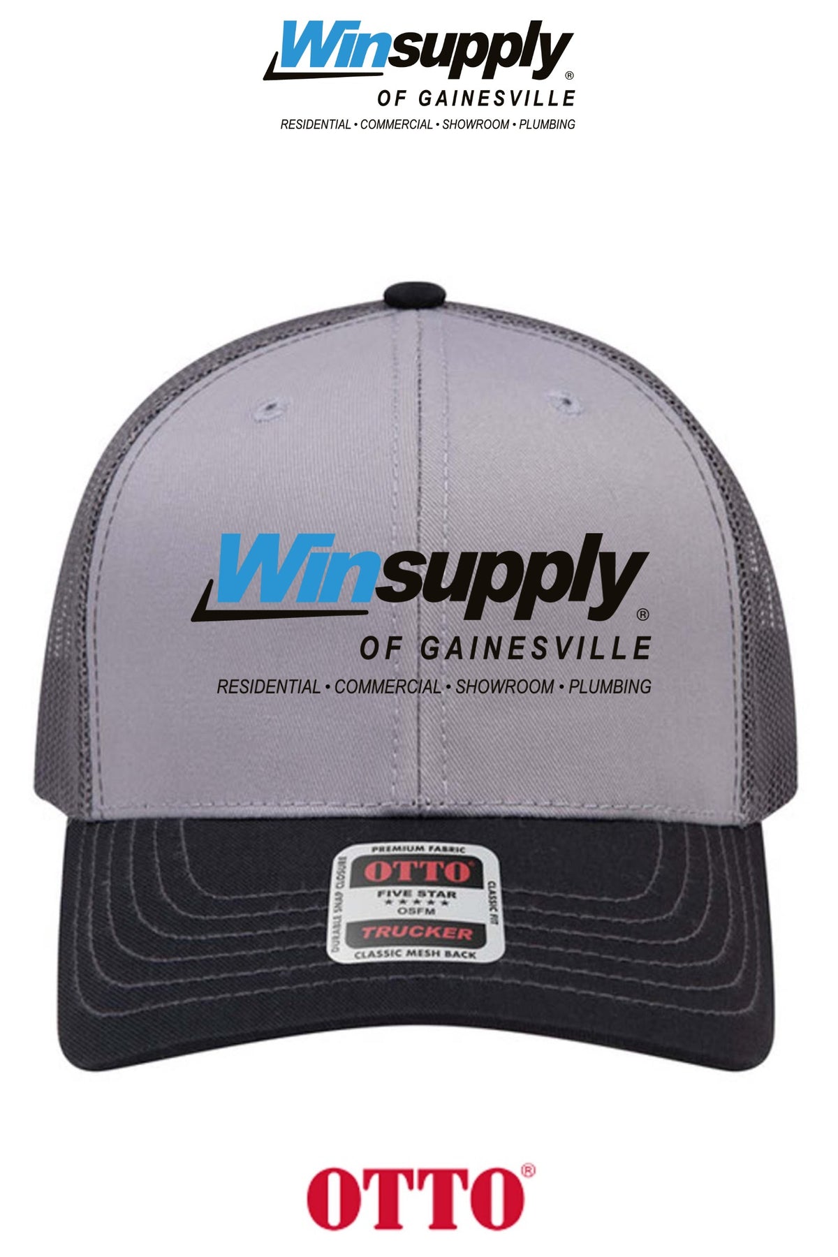 **BULK BUY SPECIAL** OTTO CAP® 6 Panel Mid Profile Mesh Back Trucker Hat - Winsupply of Gainesville