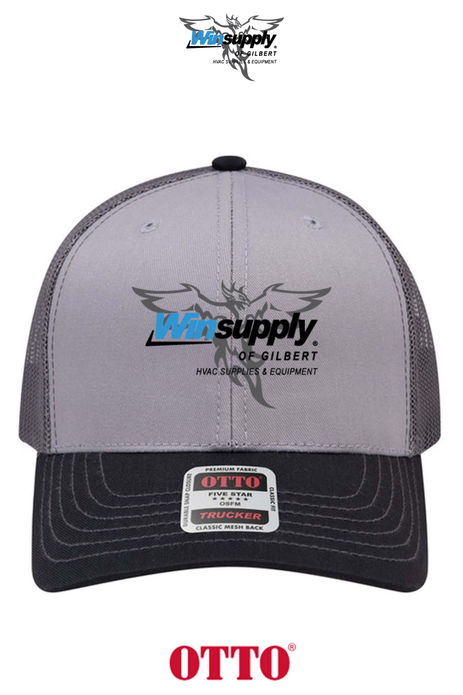 **BULK BUY SPECIAL** OTTO CAP® 6 Panel Mid Profile Mesh Back Trucker Hat - Winsupply of Gilbert