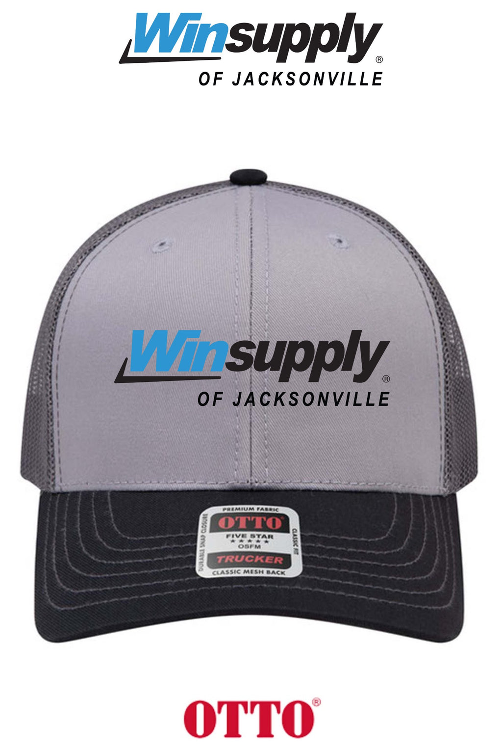 **BULK BUY SPECIAL** OTTO CAP® 6 Panel Mid Profile Mesh Back Trucker Hat - Winsupply of Jacksonville