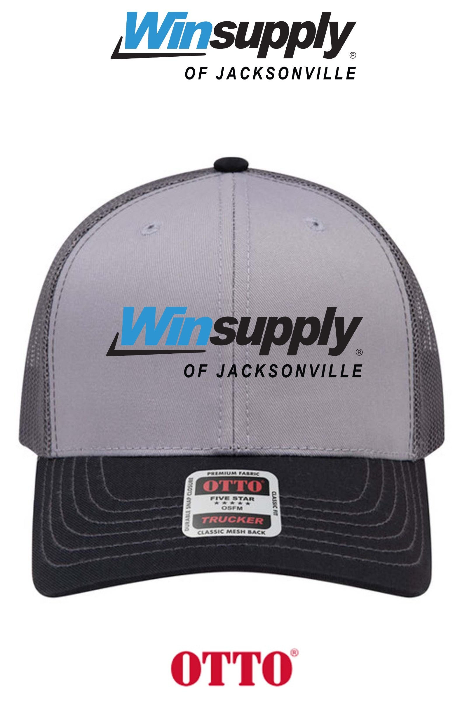 **BULK BUY SPECIAL** OTTO CAP® 6 Panel Mid Profile Mesh Back Trucker Hat - Winsupply of Jacksonville