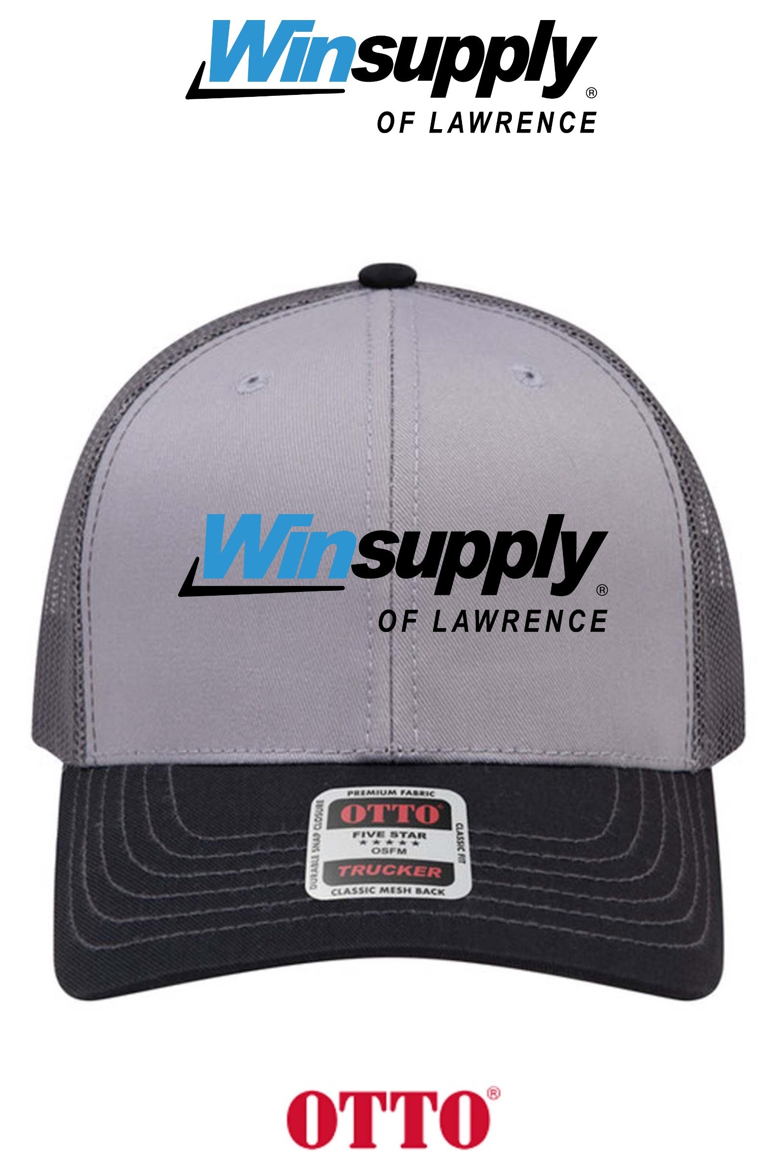 **BULK BUY SPECIAL** OTTO CAP® 6 Panel Mid Profile Mesh Back Trucker Hat - Winsupply of Lawrence