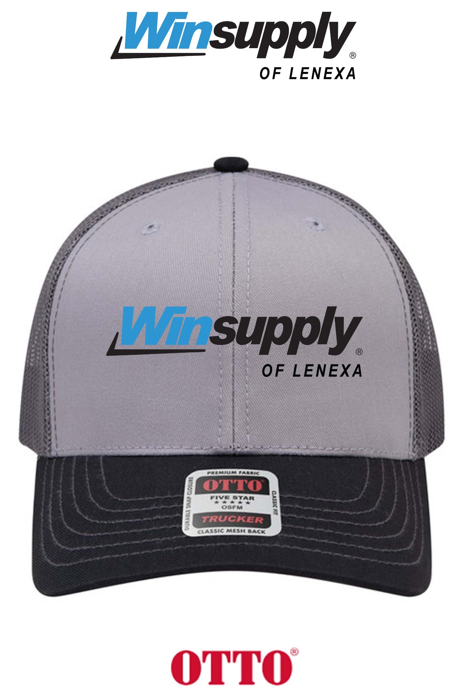 **BULK BUY SPECIAL** OTTO CAP® 6 Panel Mid Profile Mesh Back Trucker Hat - Winsupply of Lenexa