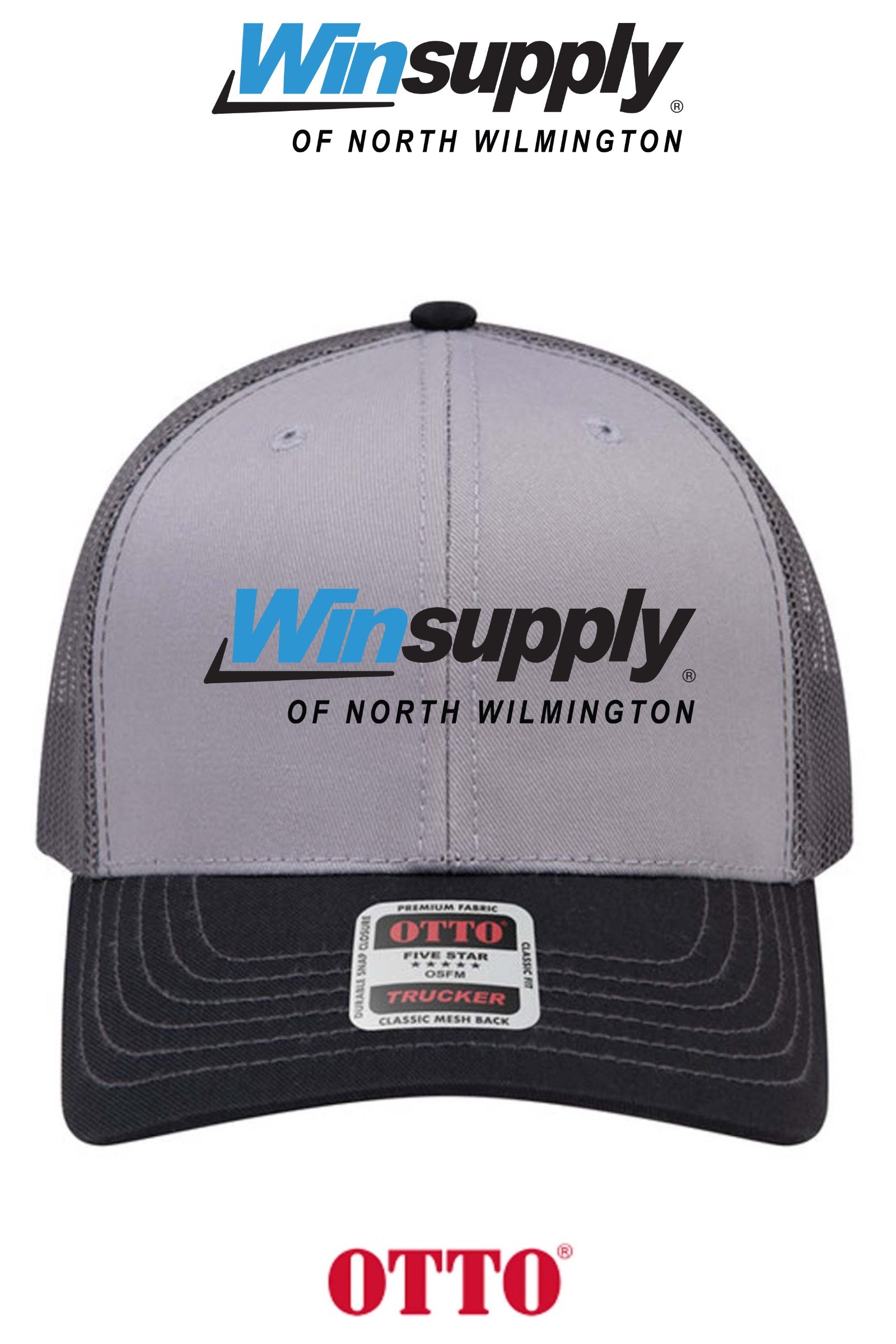 **BULK BUY SPECIAL** OTTO CAP® 6 Panel Mid Profile Mesh Back Trucker Hat - Winsupply N Wilmington NC