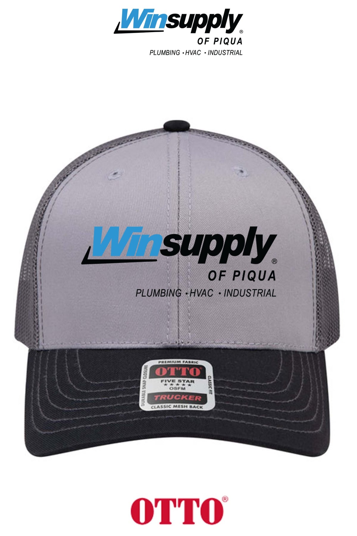 **BULK BUY SPECIAL** OTTO CAP® 6 Panel Mid Profile Mesh Back Trucker Hat - Winsupply of Piqua