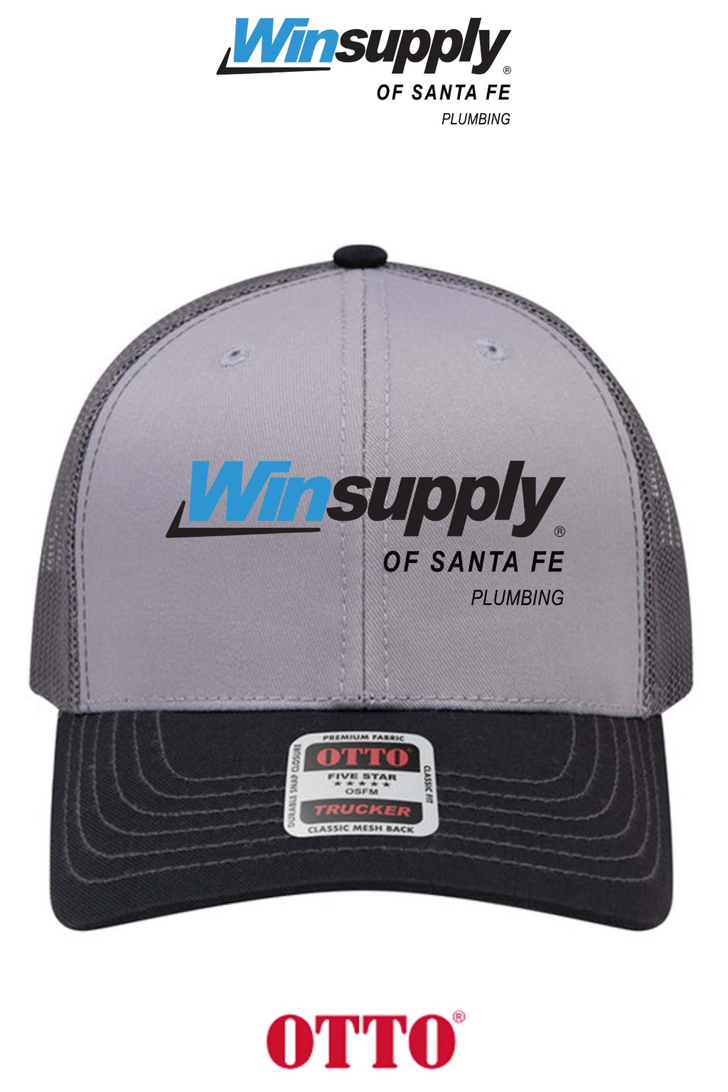 **BULK BUY SPECIAL** OTTO CAP® 6 Panel Mid Profile Mesh Back Trucker Hat - Winsupply of Santa Fe