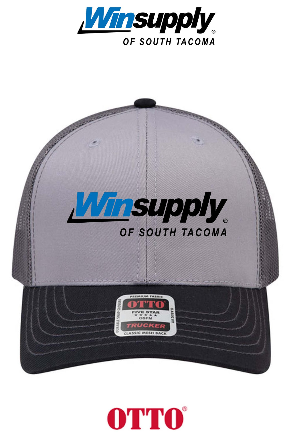 **BULK BUY SPECIAL** OTTO CAP® 6 Panel Mid Profile Mesh Back Trucker Hat - Winsupply of South Tacoma