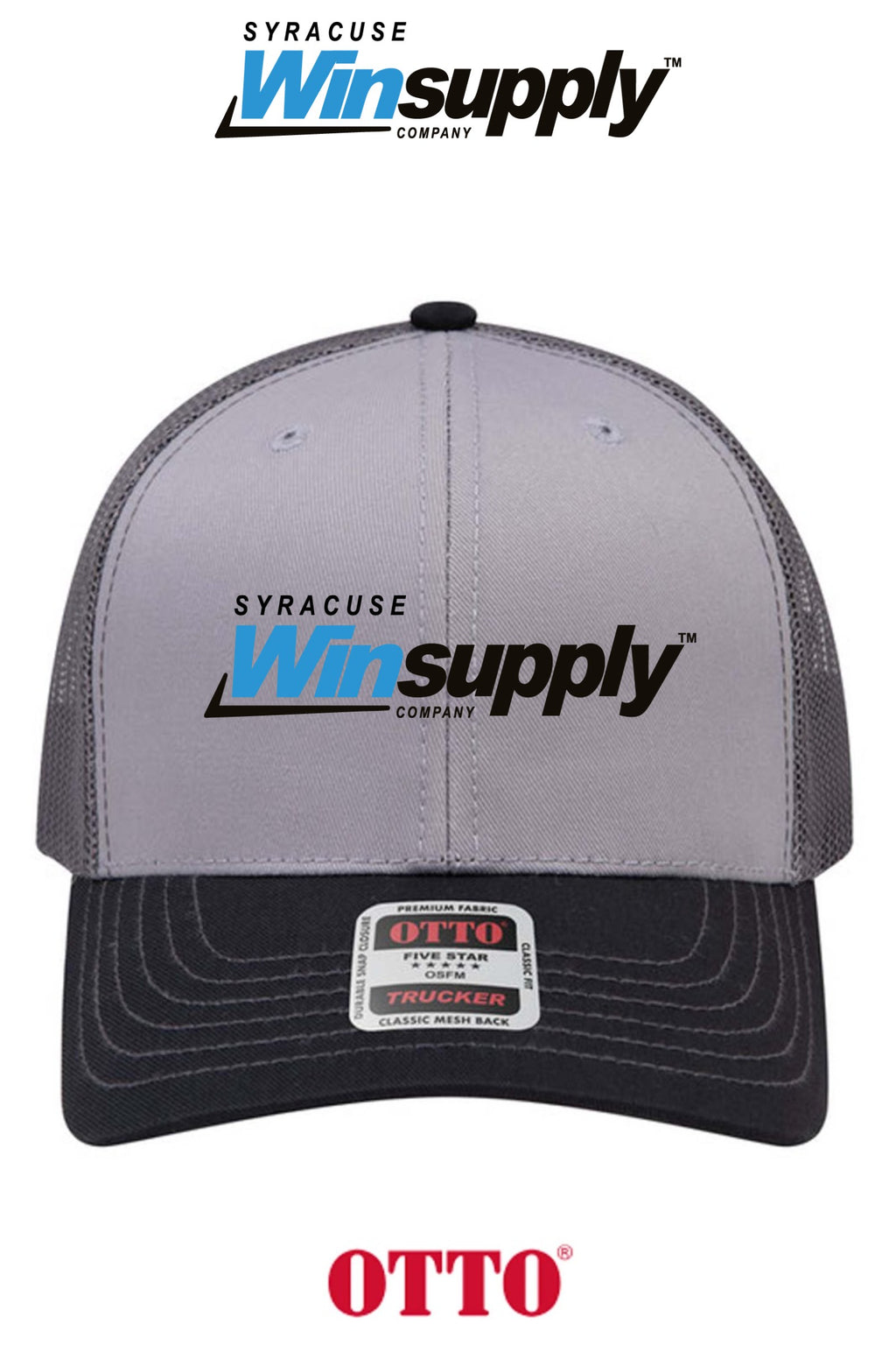 **BULK BUY SPECIAL** OTTO CAP® 6 Panel Mid Profile Mesh Back Trucker Hat - Syracuse Winsupply