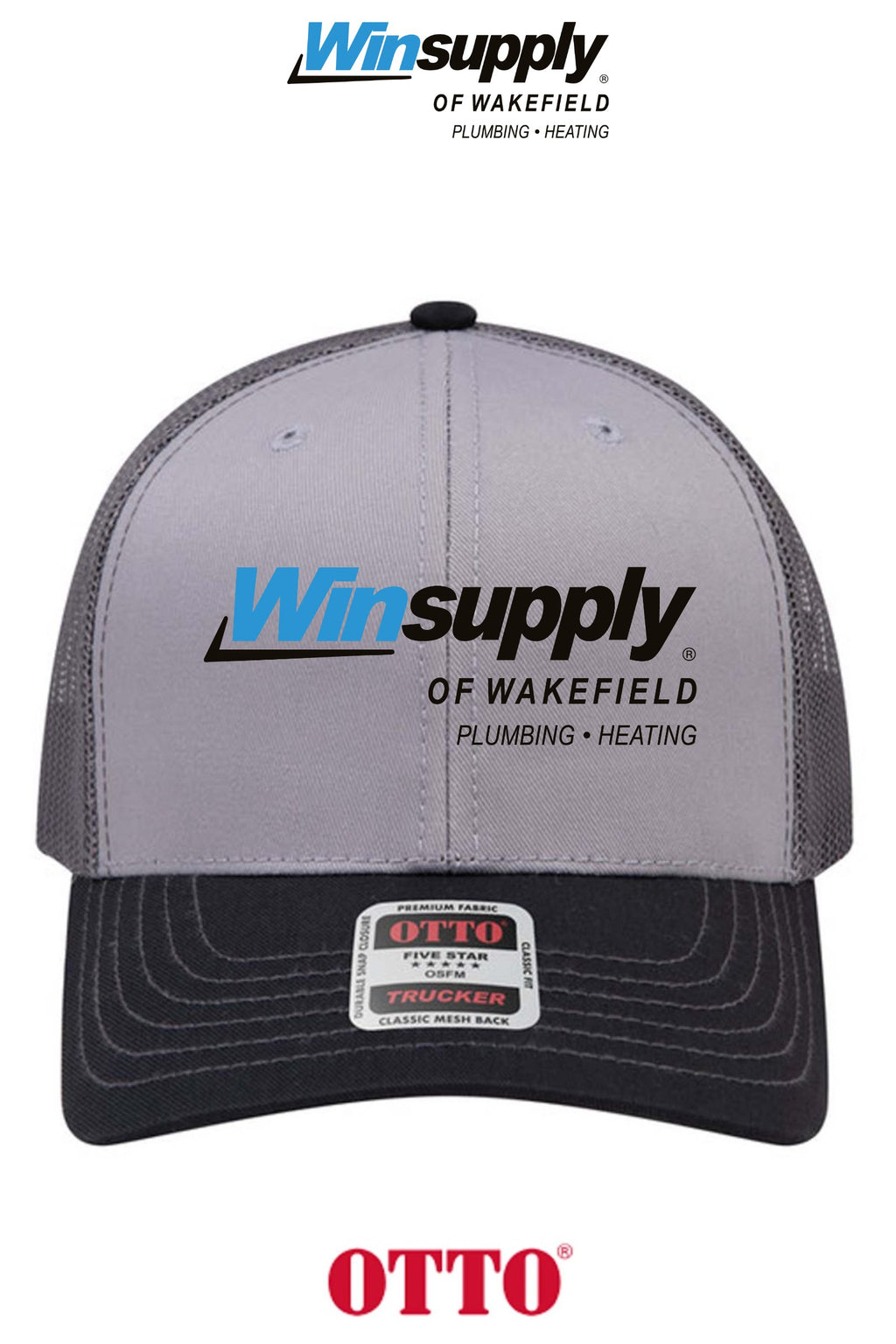**BULK BUY SPECIAL** OTTO CAP® 6 Panel Mid Profile Mesh Back Trucker Hat - Winsupply of Wakefield