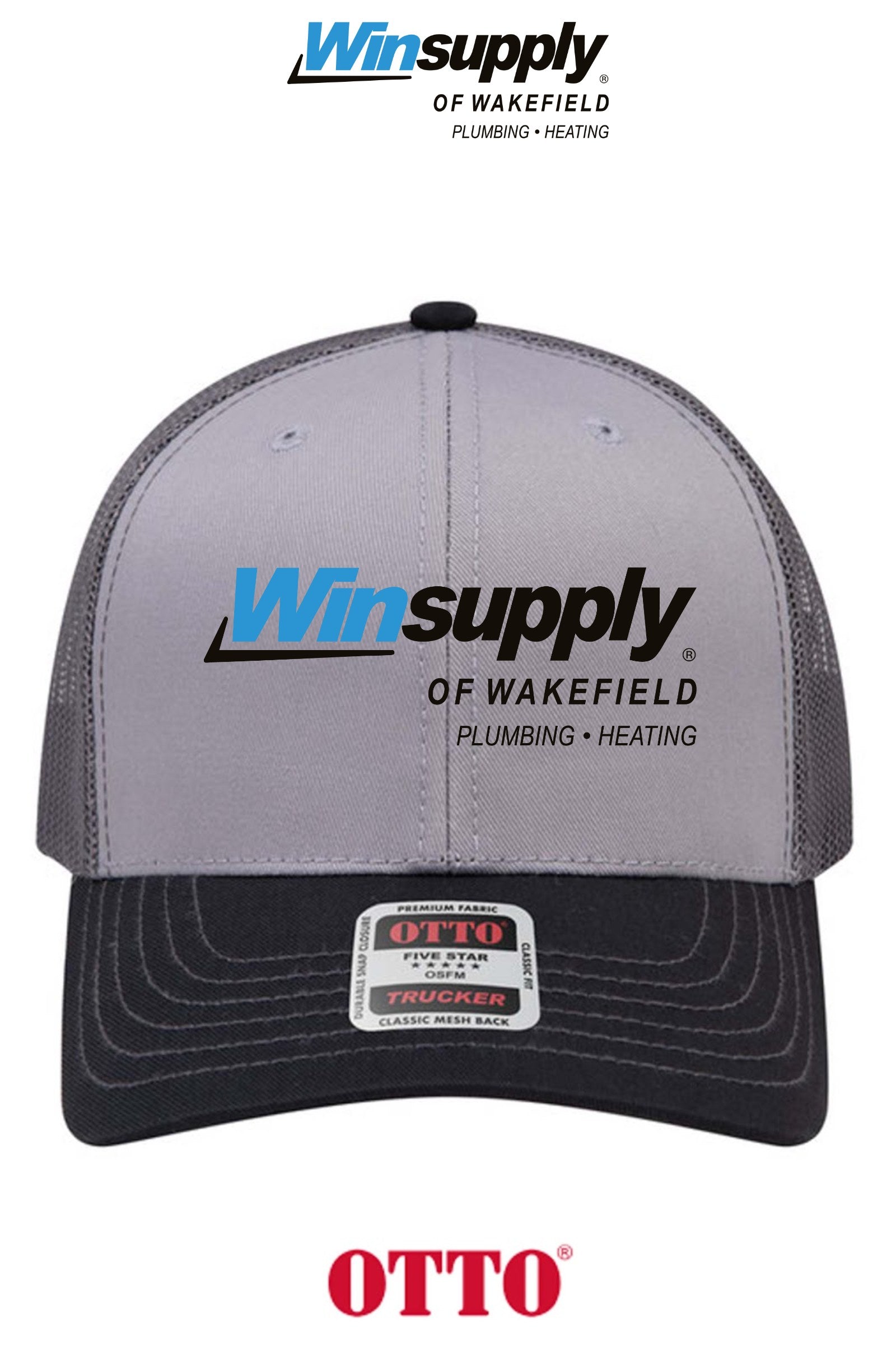 **BULK BUY SPECIAL** OTTO CAP® 6 Panel Mid Profile Mesh Back Trucker Hat - Winsupply of Wakefield