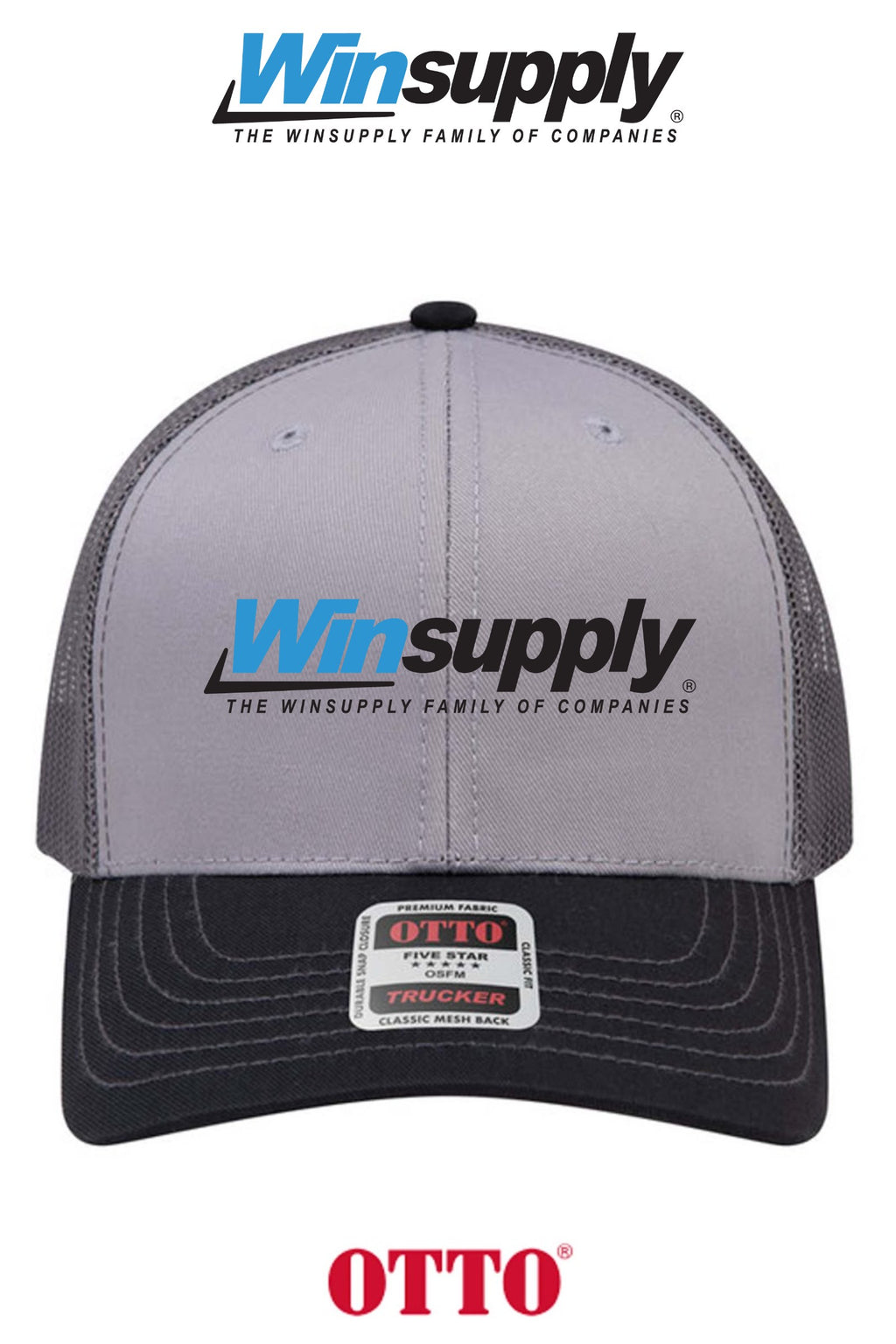 **BULK BUY SPECIAL** OTTO CAP® 6 Panel Mid Profile Mesh Back Trucker Hat - Winsupply of West Hartford