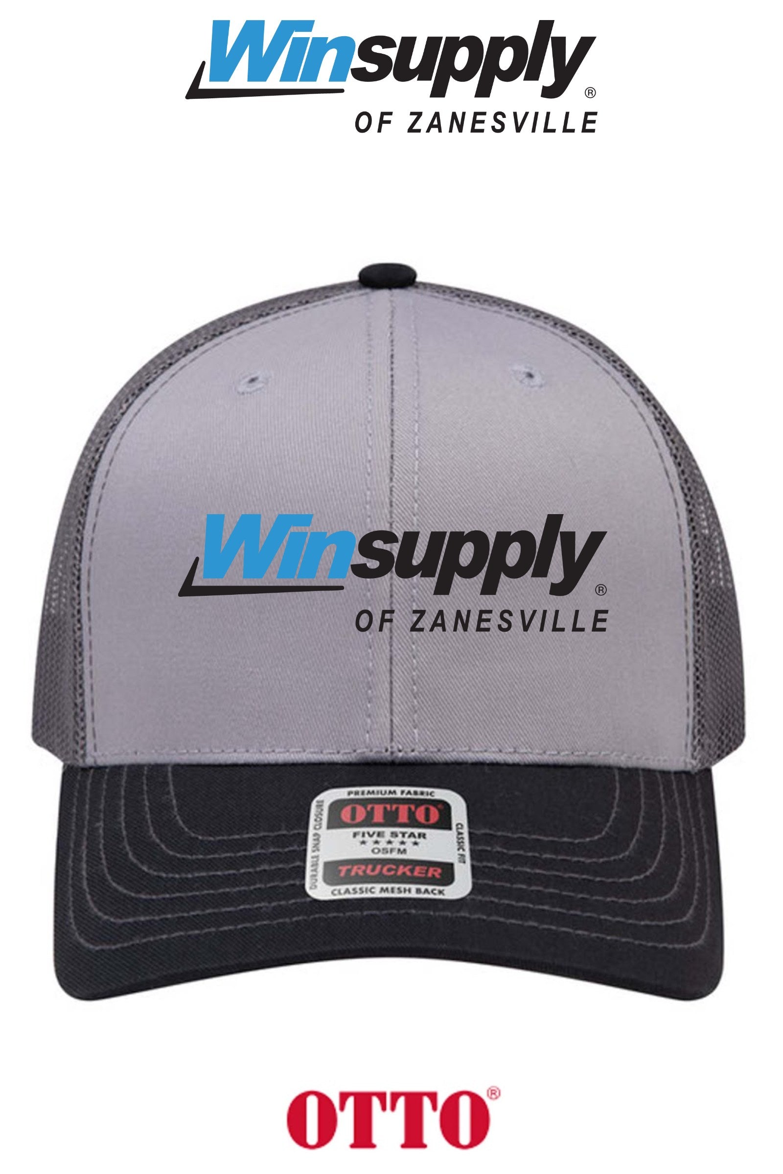 **BULK BUY SPECIAL** OTTO CAP® 6 Panel Mid Profile Mesh Back Trucker Hat - Winsupply of Zanesville