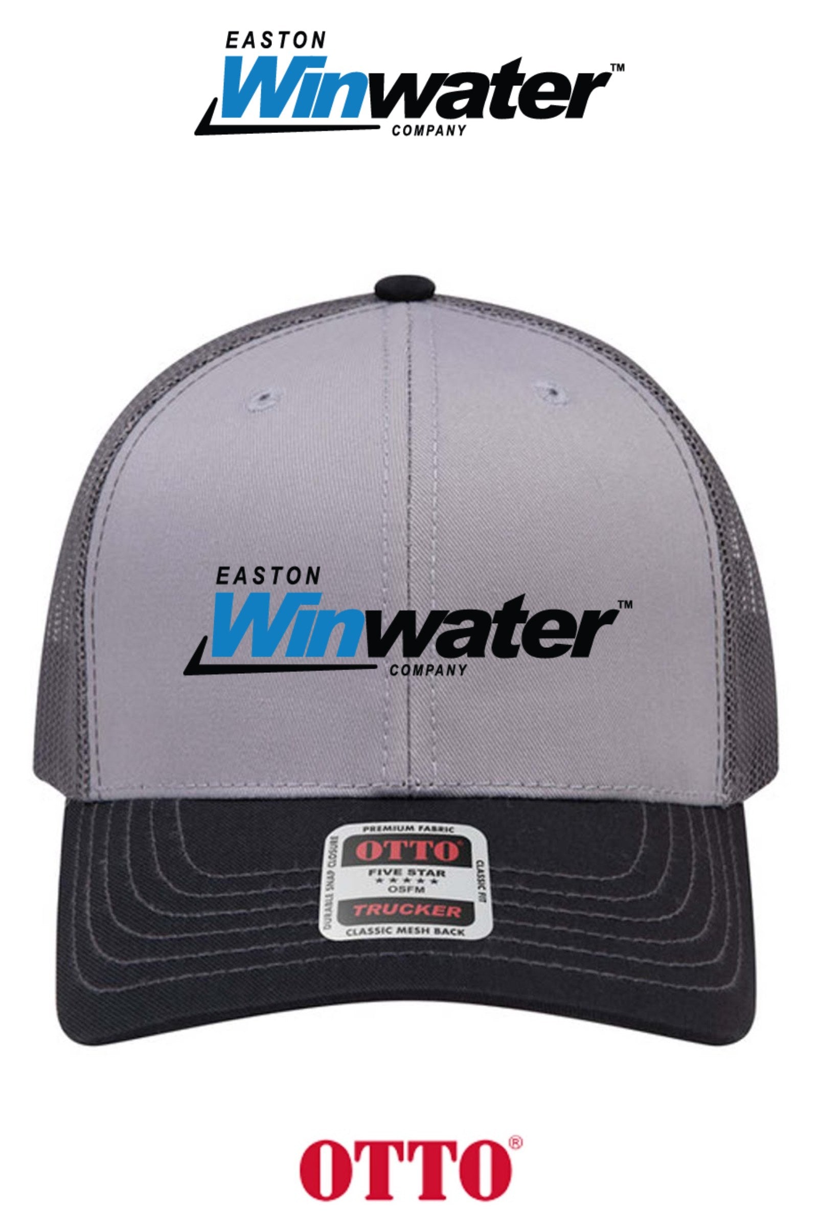 **BULK BUY SPECIAL** OTTO CAP® 6 Panel Mid Profile Mesh Back Trucker Hat - Easton Winwater