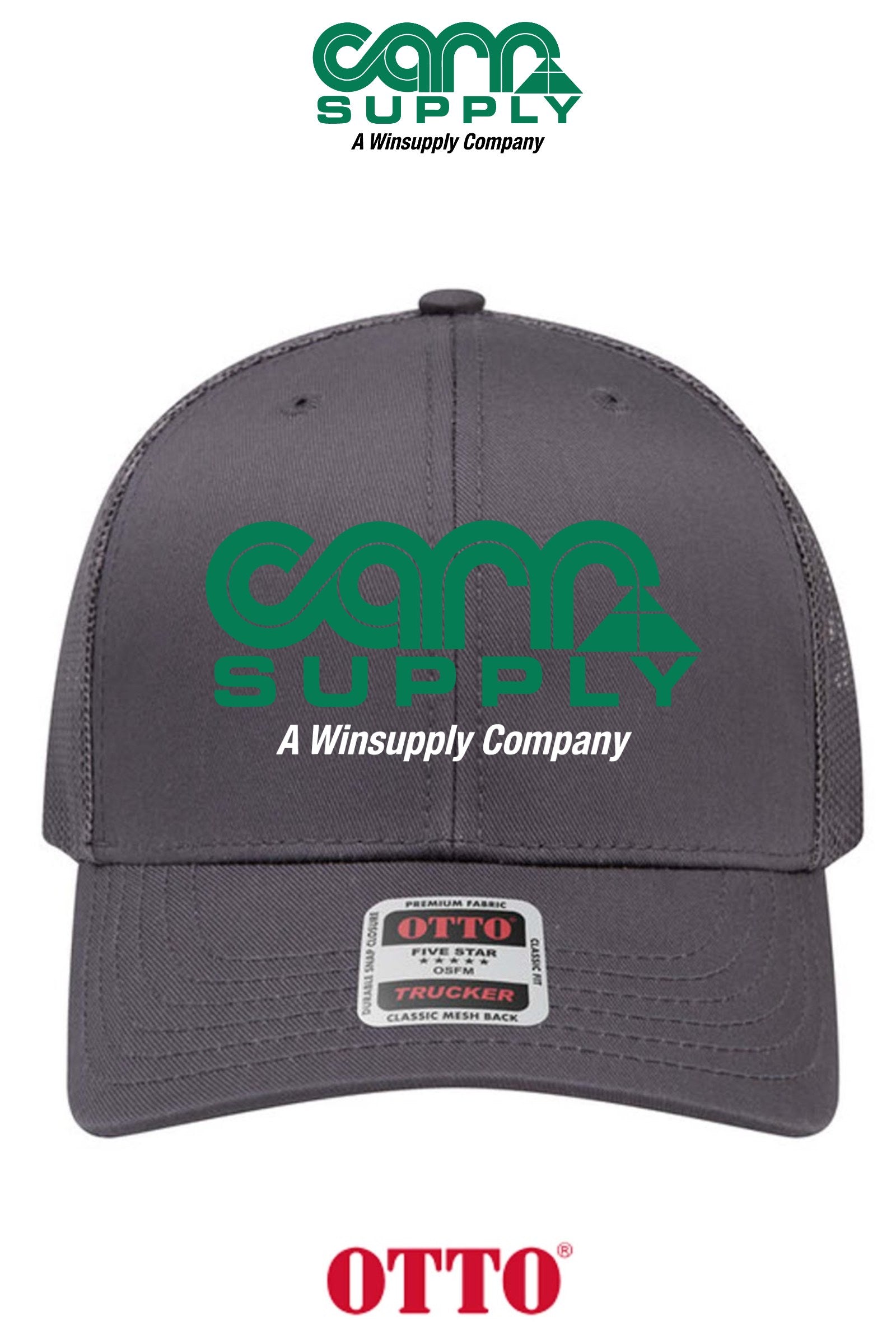 **BULK BUY SPECIAL** OTTO CAP® 6 Panel Mid Profile Mesh Back Trucker Hat - Carr Supply - Athens