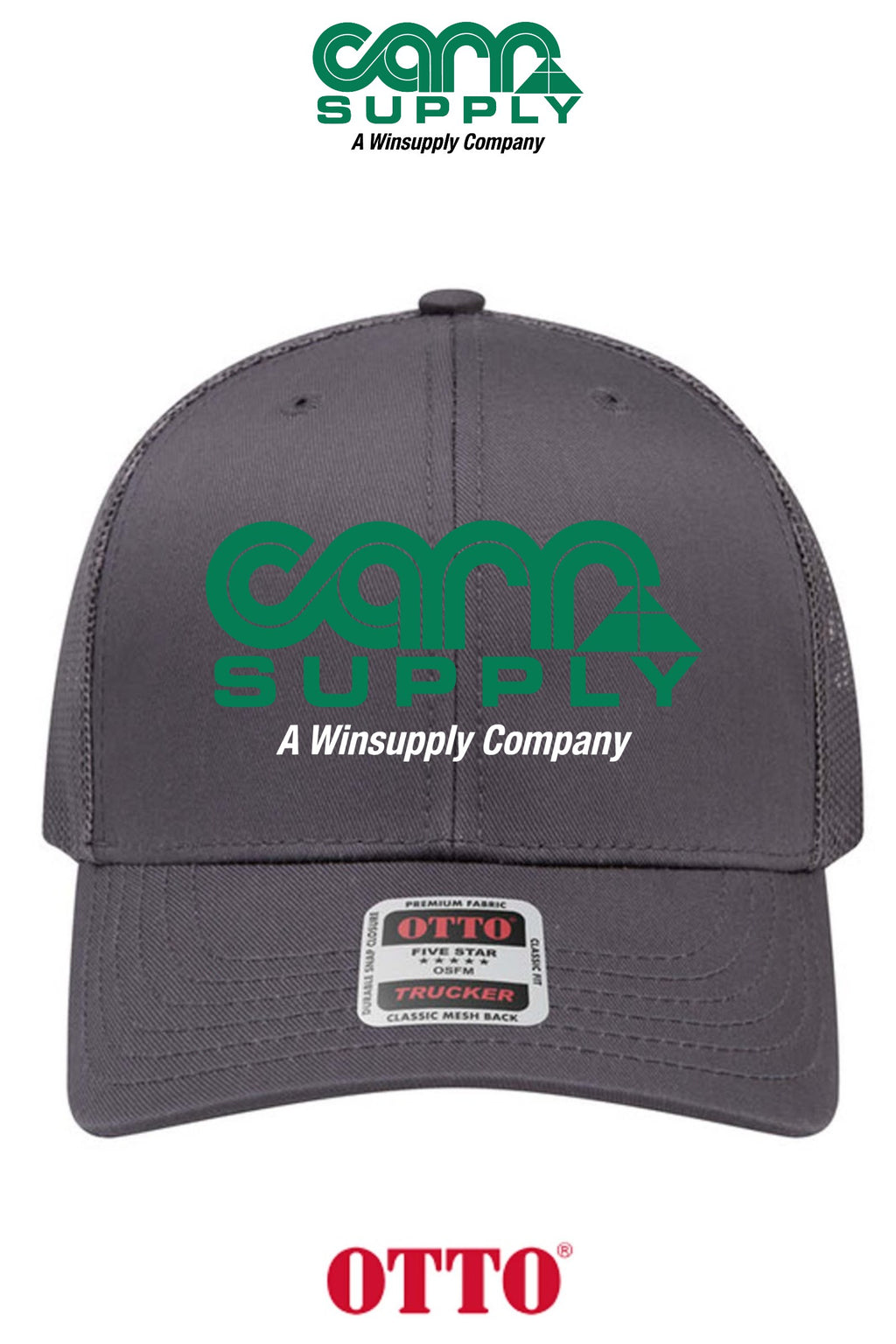 **BULK BUY SPECIAL** OTTO CAP® 6 Panel Mid Profile Mesh Back Trucker Hat - Carr Supply - Lancaster