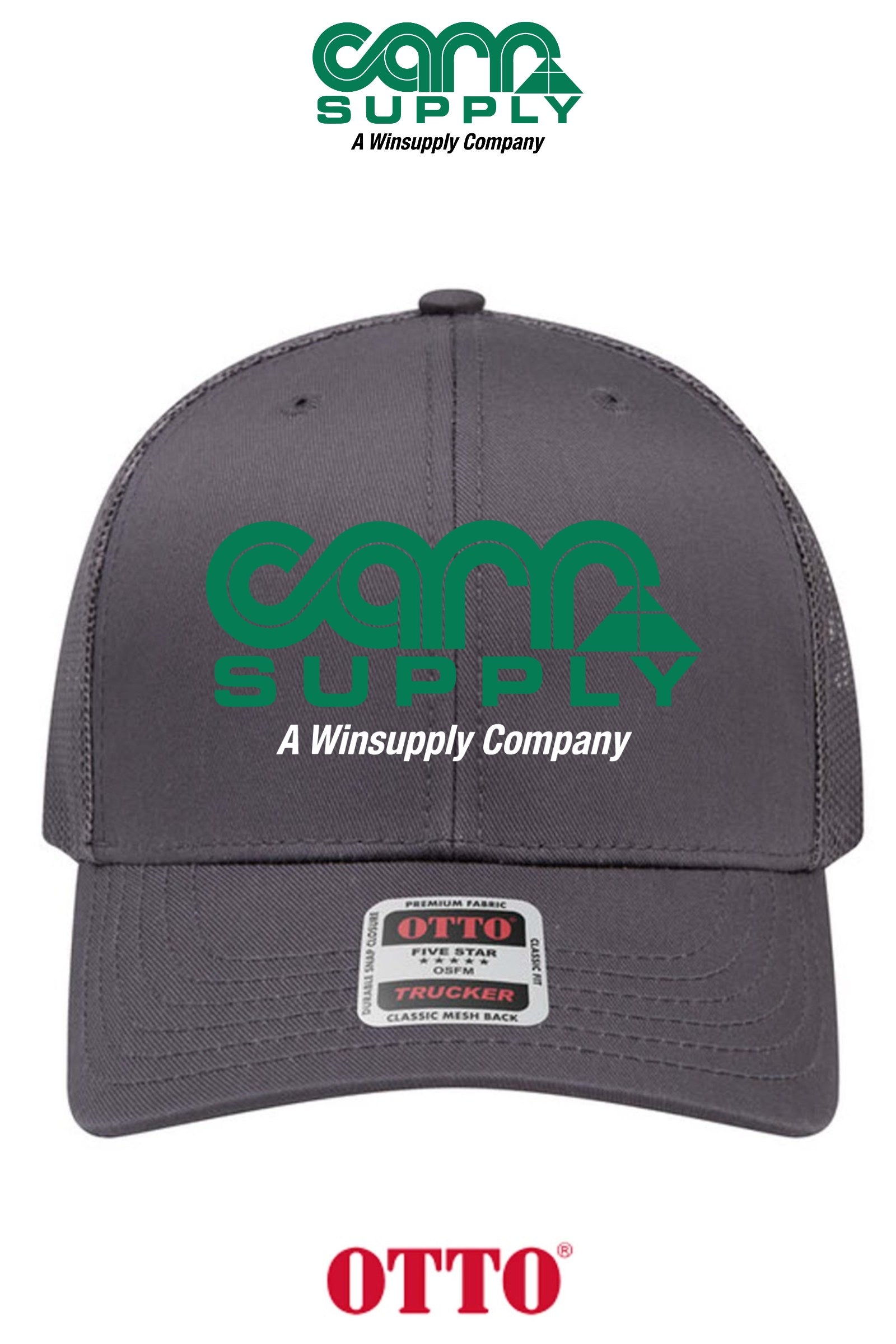 **BULK BUY SPECIAL** OTTO CAP® 6 Panel Mid Profile Mesh Back Trucker Hat - Carr Supply - Xenia