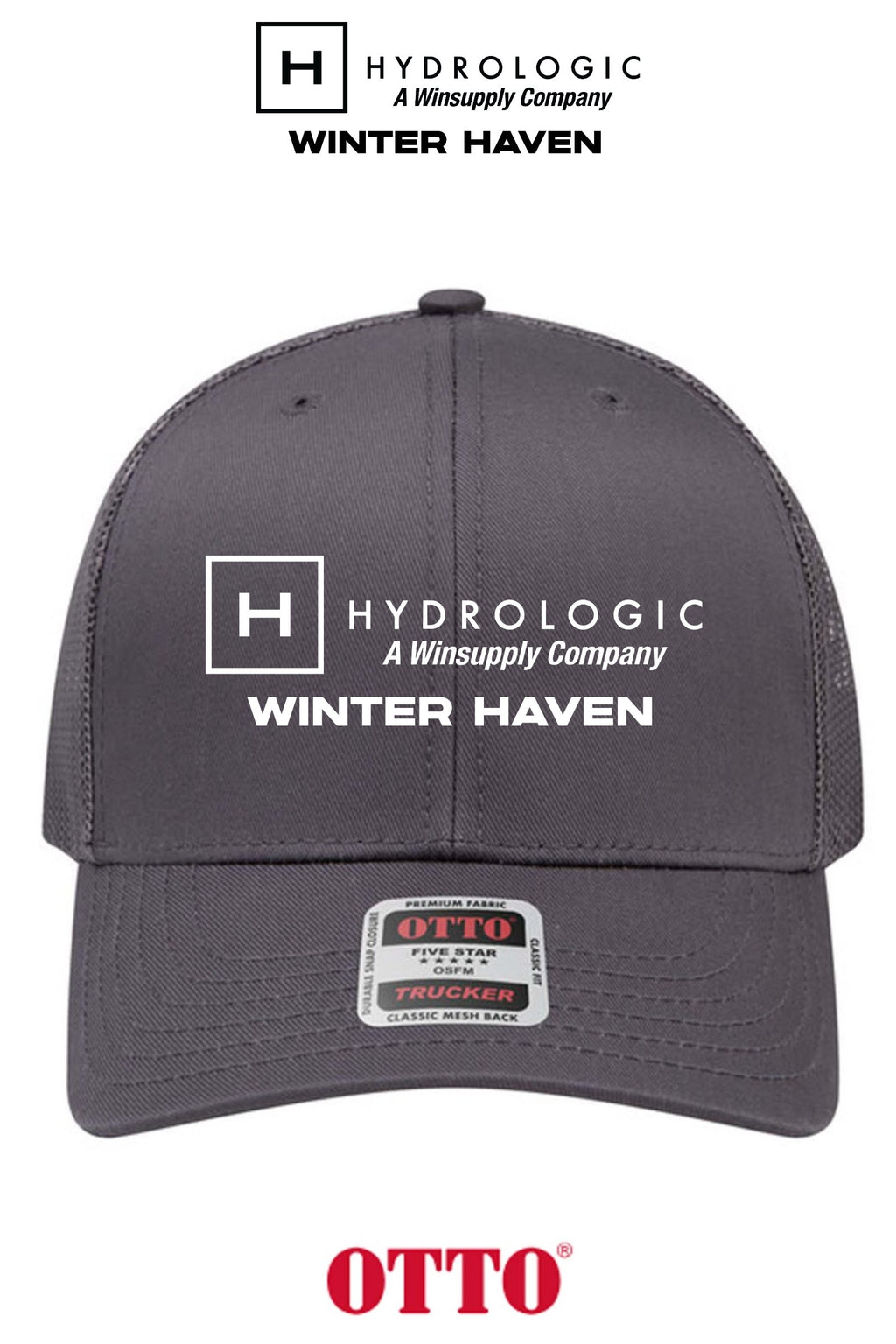 **BULK BUY SPECIAL** OTTO CAP® 6 Panel Mid Profile Mesh Back Trucker Hat - Winsupply of Winter Haven