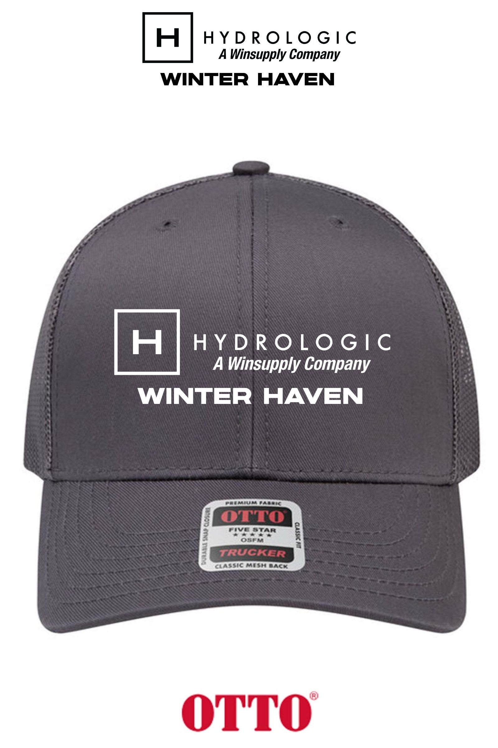 **BULK BUY SPECIAL** OTTO CAP® 6 Panel Mid Profile Mesh Back Trucker Hat - Winsupply of Winter Haven