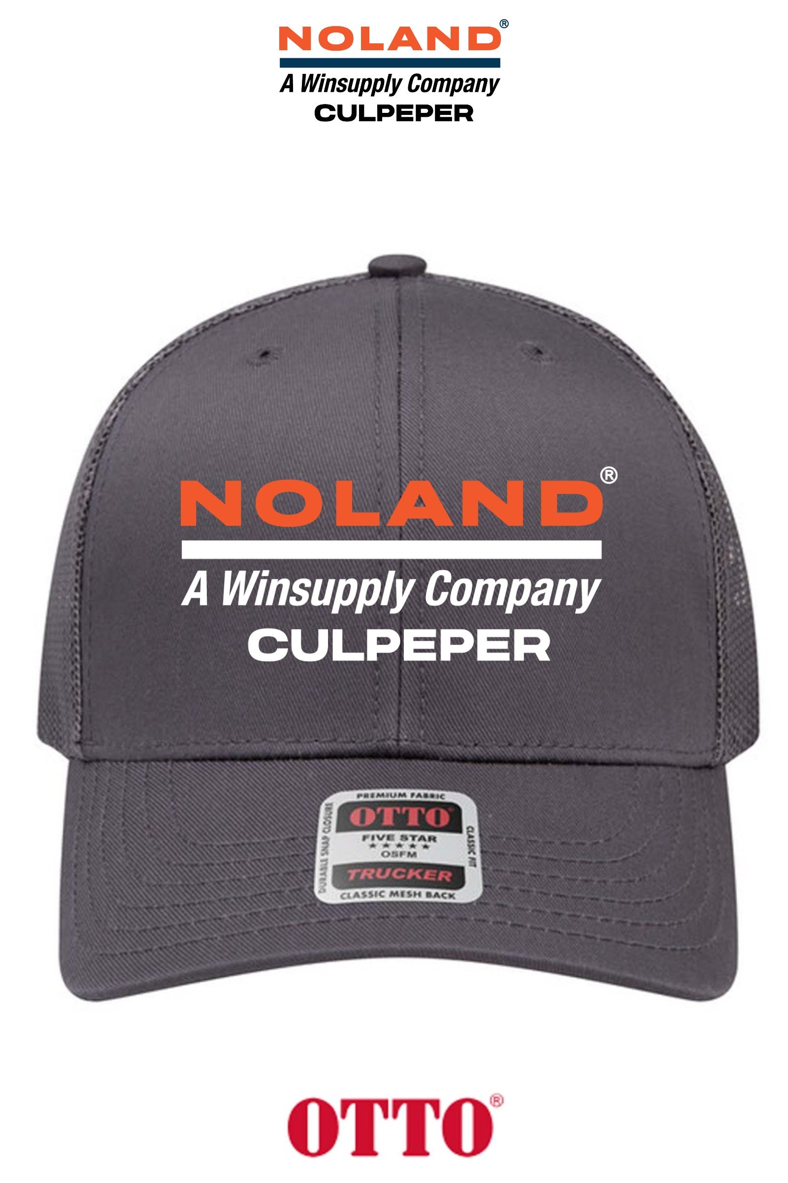 **BULK BUY SPECIAL** OTTO CAP® 6 Panel Mid Profile Mesh Back Trucker Hat - Culpeper Noland