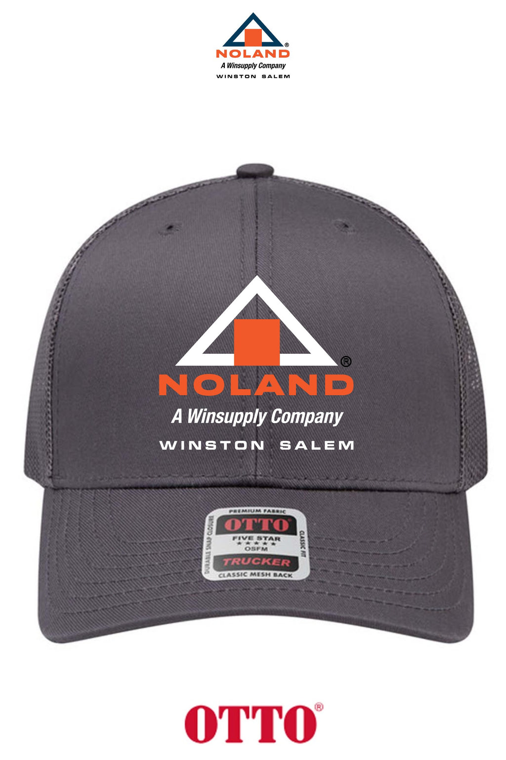 **BULK BUY SPECIAL** OTTO CAP® 6 Panel Mid Profile Mesh Back Trucker Hat - Winston Salem Noland
