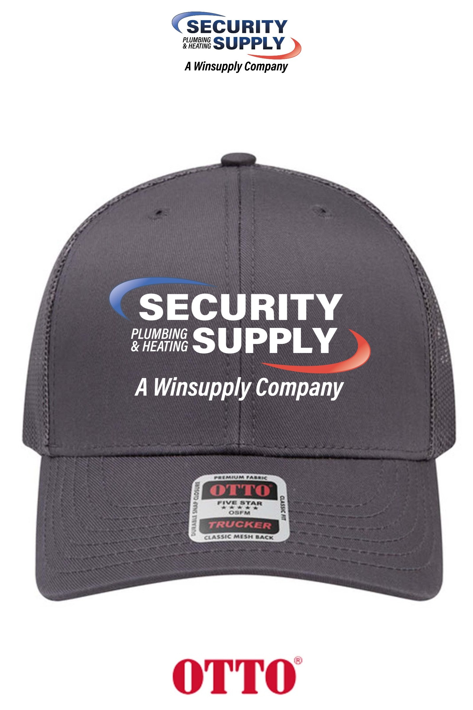 **BULK BUY SPECIAL** OTTO CAP® 6 Panel Mid Profile Mesh Back Trucker Hat - SPHS Watertown