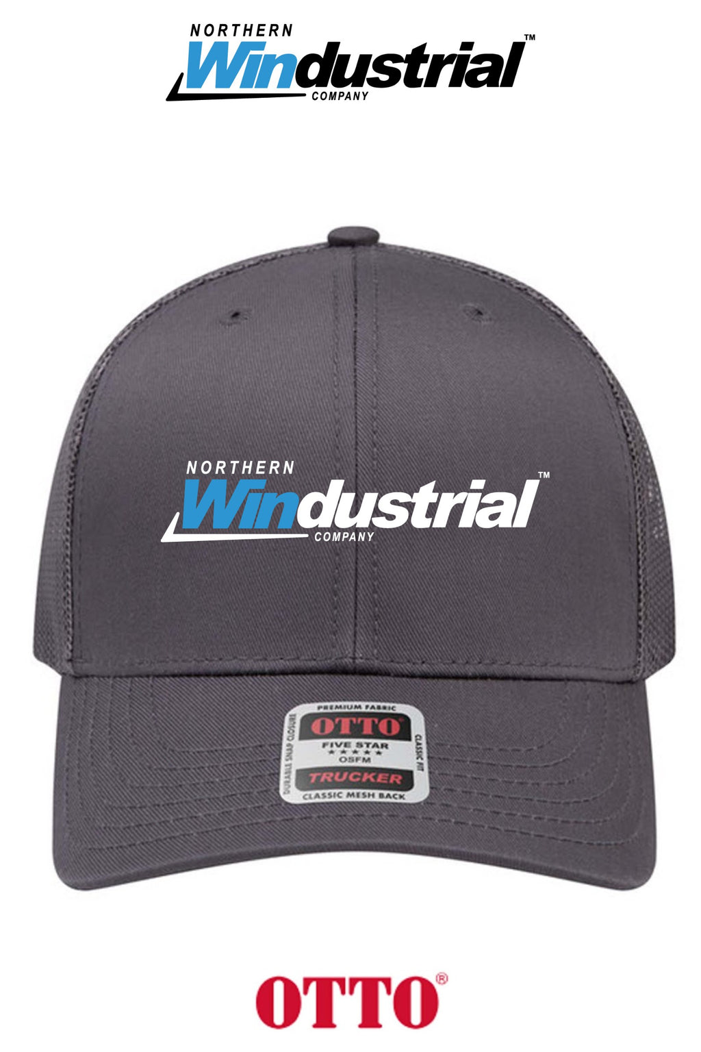 **BULK BUY SPECIAL** OTTO CAP® 6 Panel Mid Profile Mesh Back Trucker Hat - Northern Windustrial
