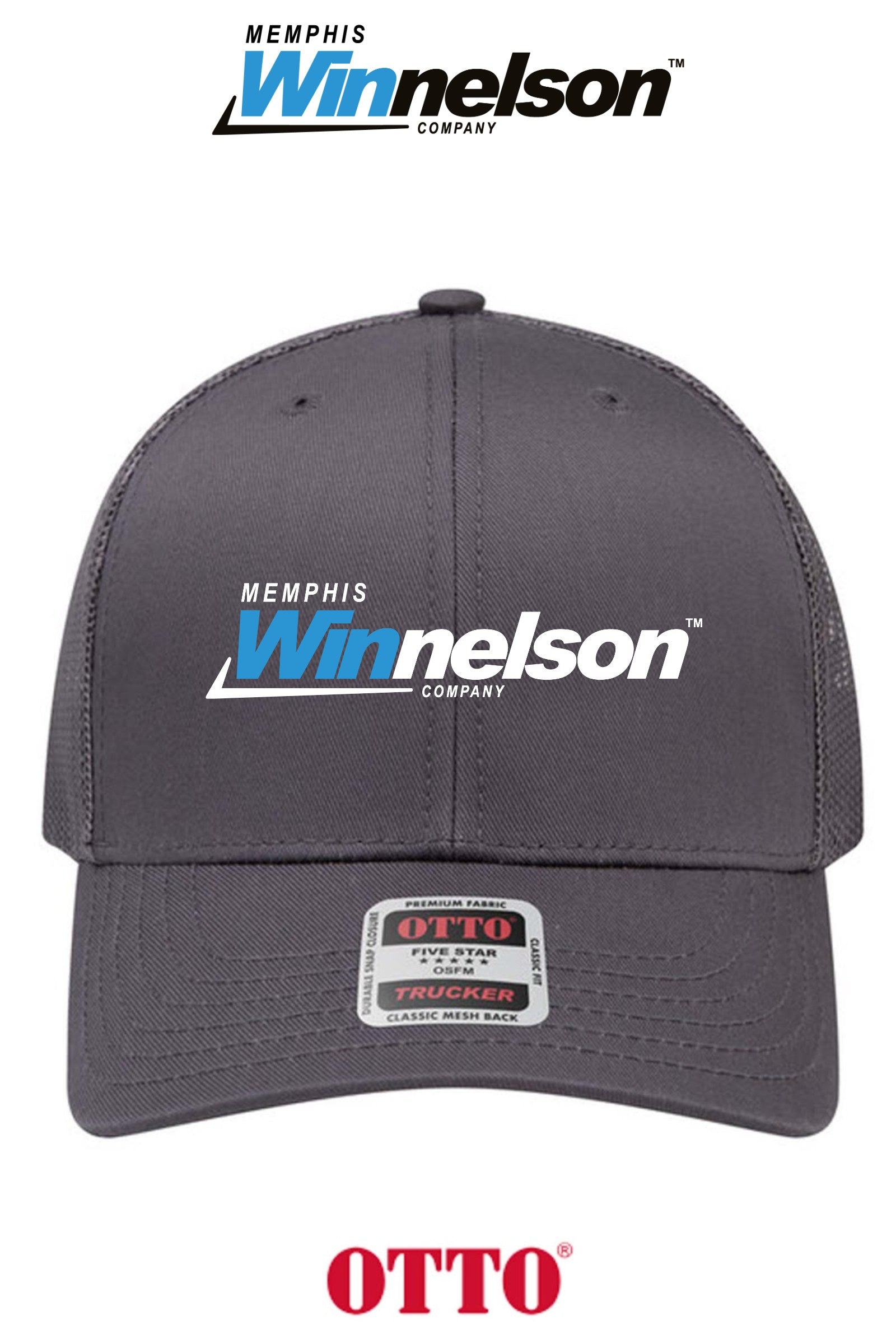 **BULK BUY SPECIAL** OTTO CAP® 6 Panel Mid Profile Mesh Back Trucker Hat - Memphis Winnelson