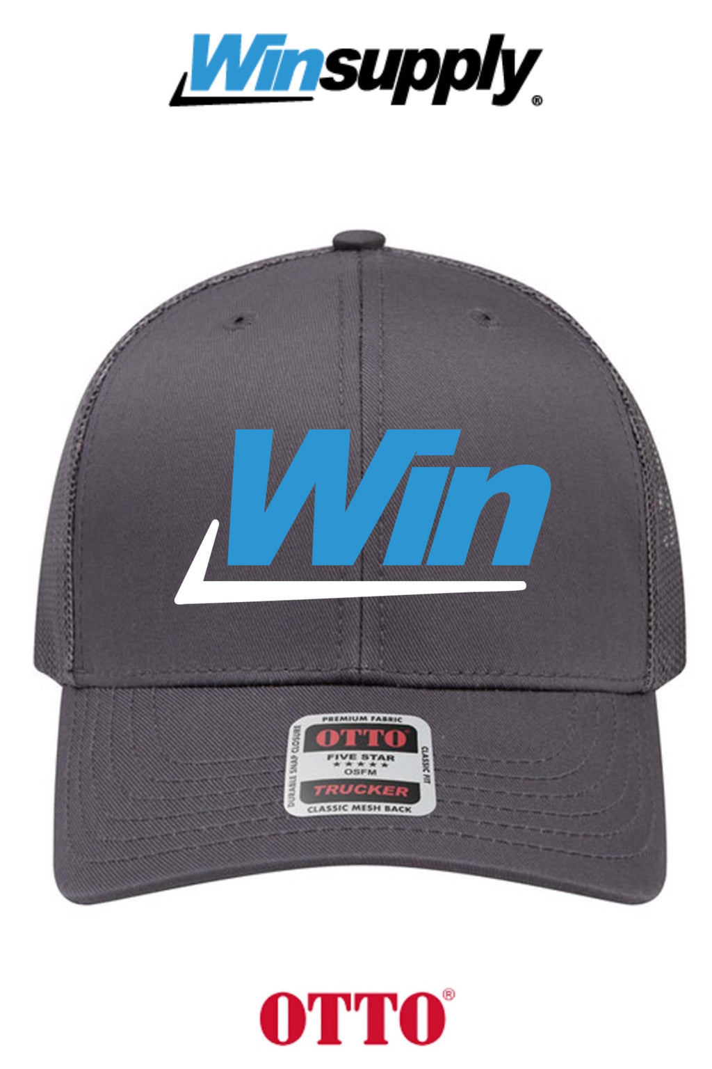**BULK BUY SPECIAL** OTTO CAP® 6 Panel Mid Profile Mesh Back Trucker Hat - Winsupply INC.