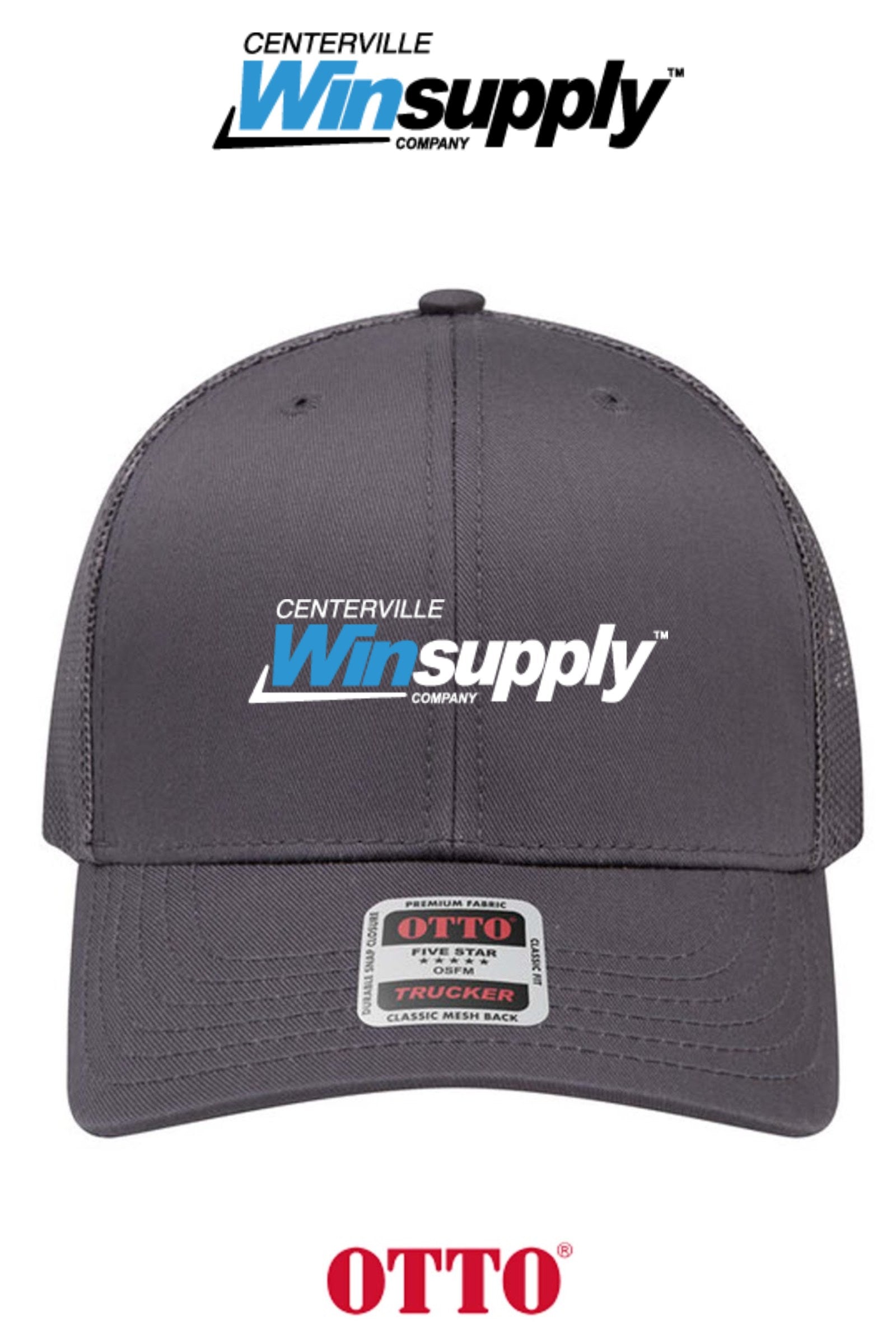 **BULK BUY SPECIAL** OTTO CAP® 6 Panel Mid Profile Mesh Back Trucker Hat - Winsupply of Centerville OH