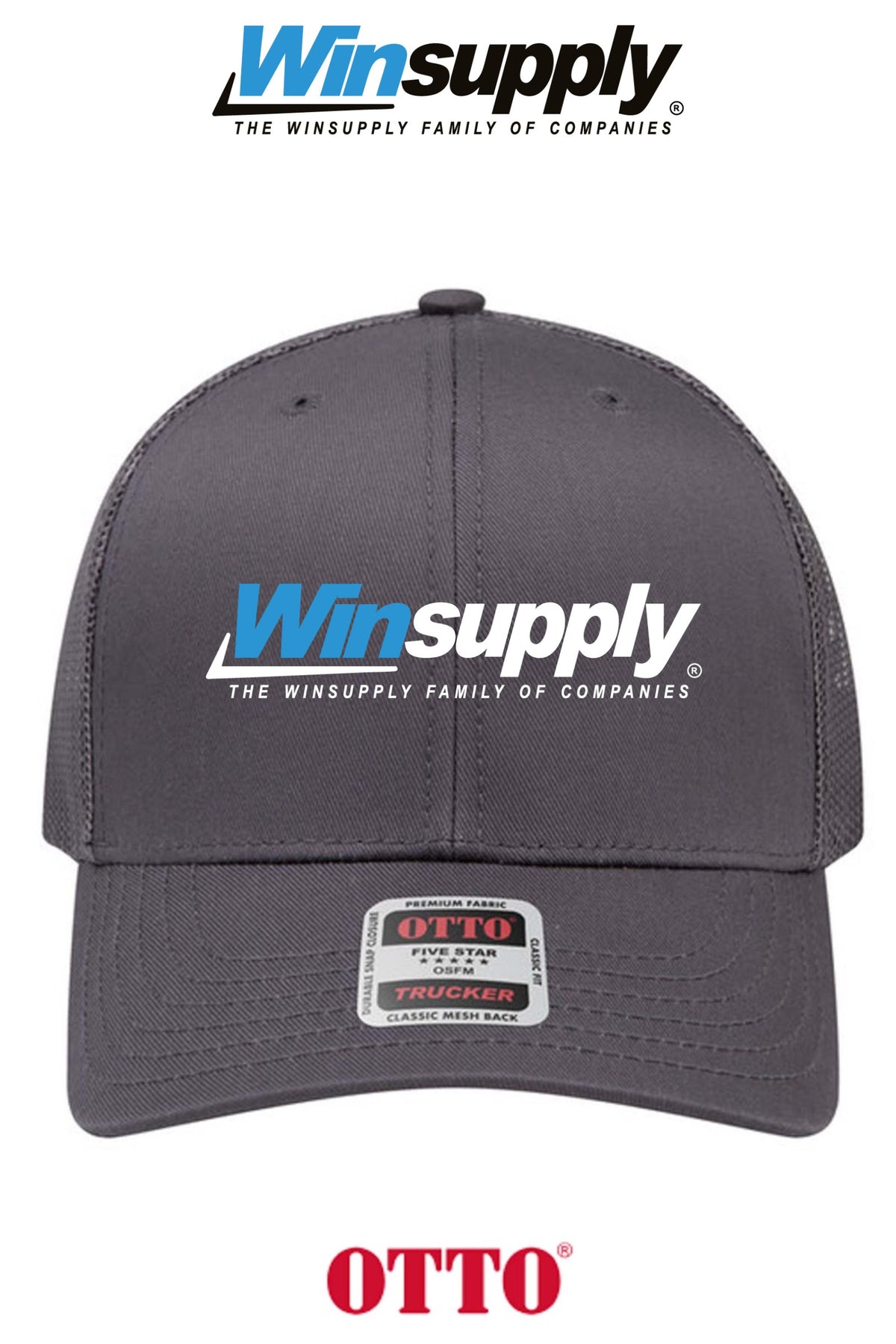 **BULK BUY SPECIAL** OTTO CAP® 6 Panel Mid Profile Mesh Back Trucker Hat - Winsupply of Coraopolis